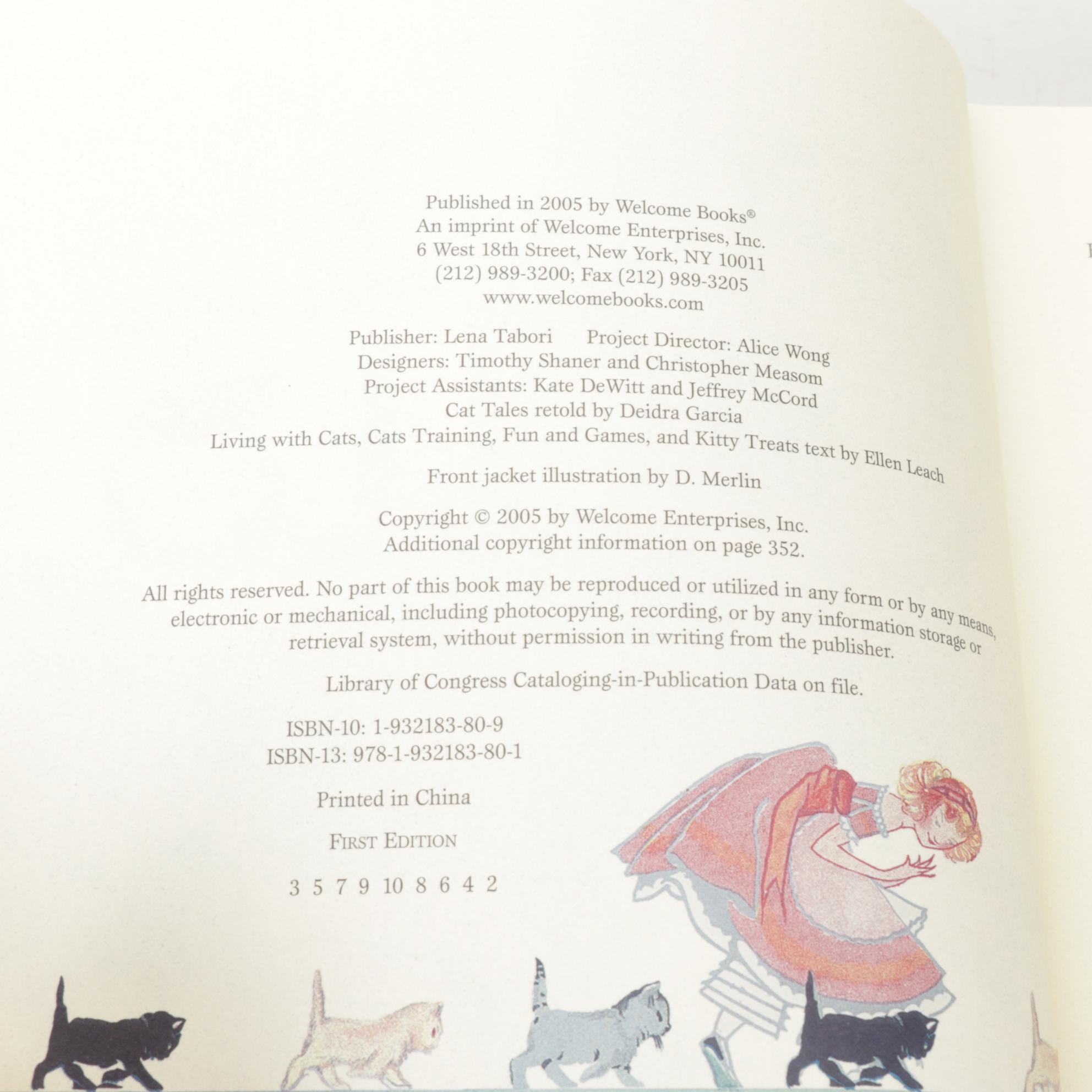 "The Little Big Book of Cats" First Edition in Set of Cat Guidebooks and More