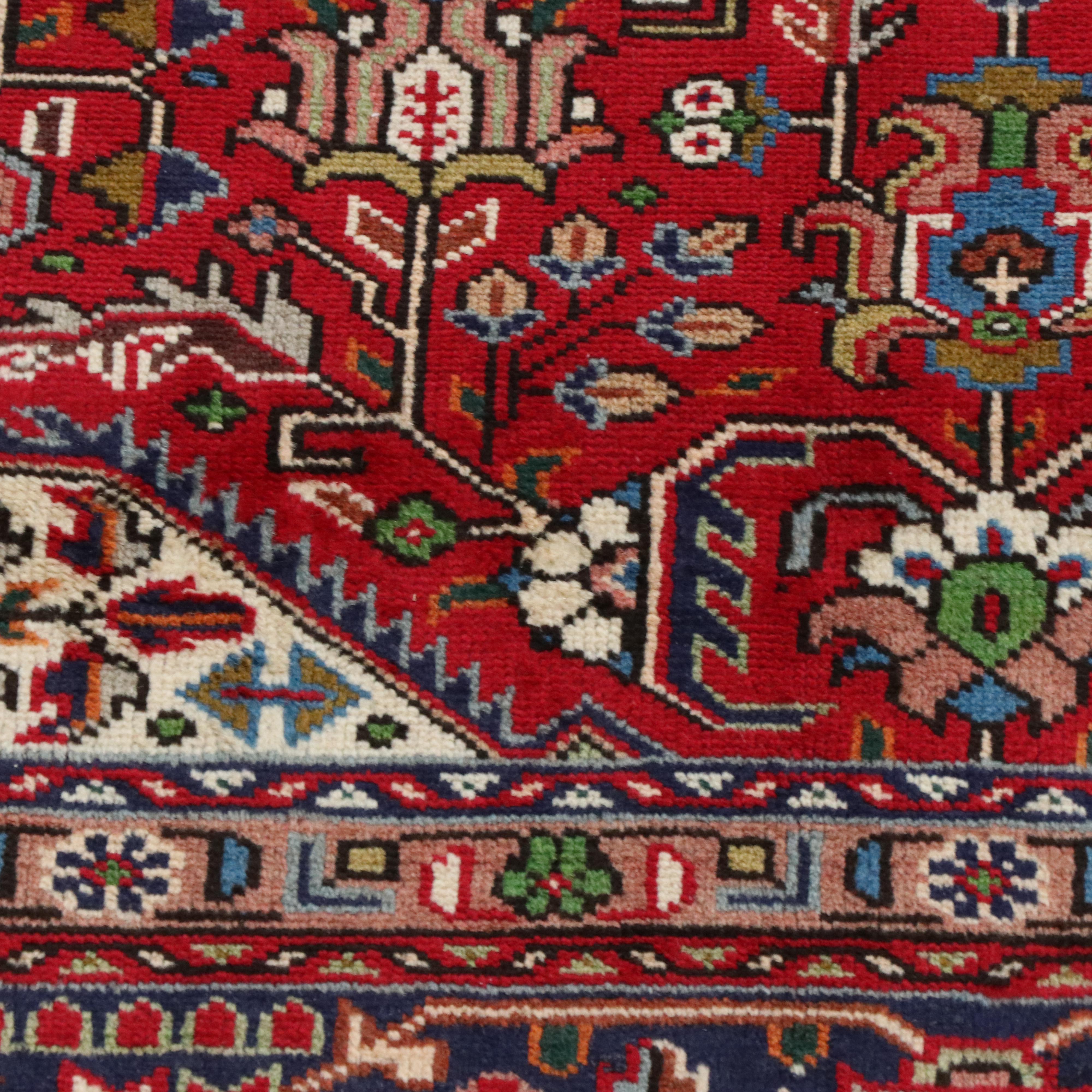 9'5 x 12'6 Hand-Knotted Persian Heriz Room Sized Rug