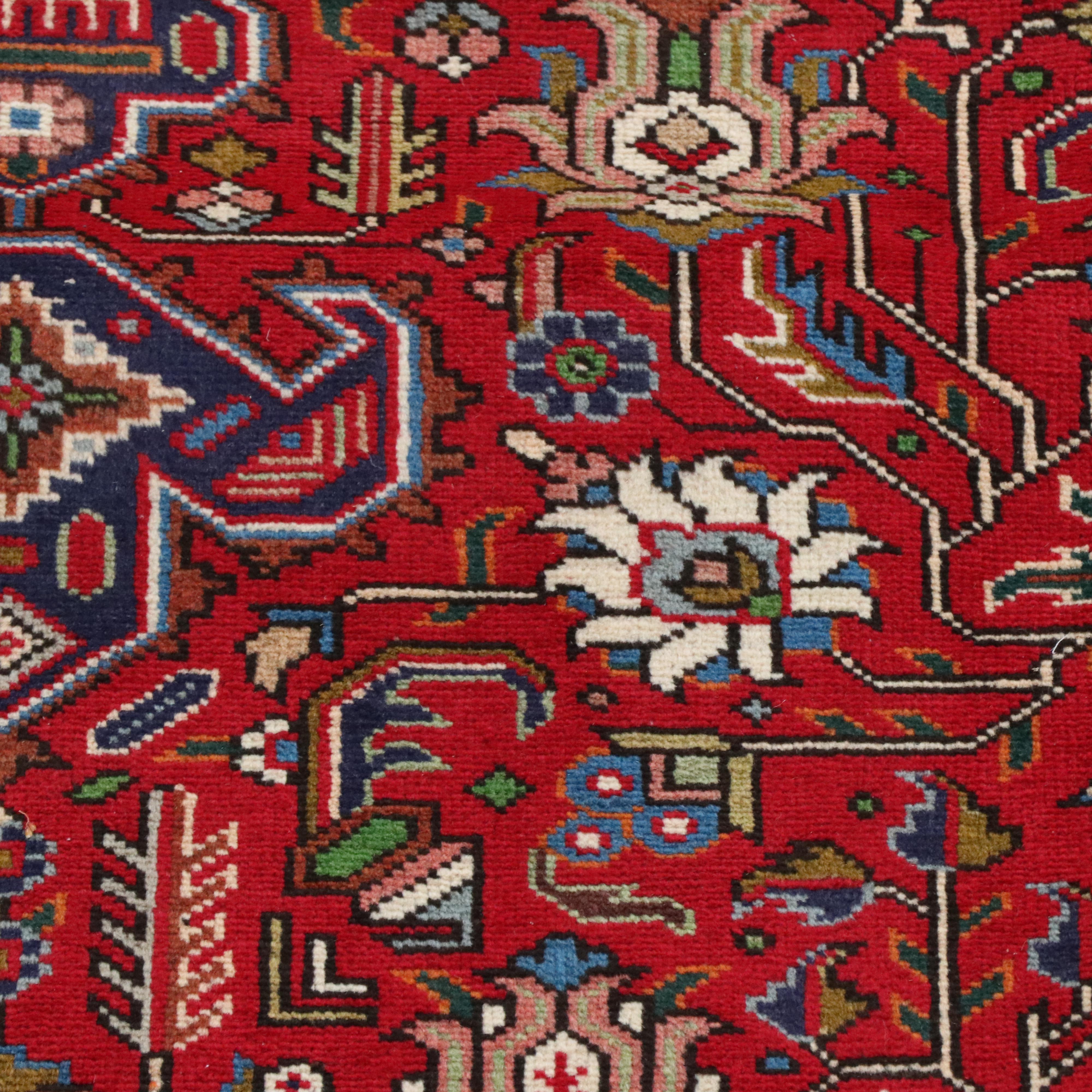 9'5 x 12'6 Hand-Knotted Persian Heriz Room Sized Rug