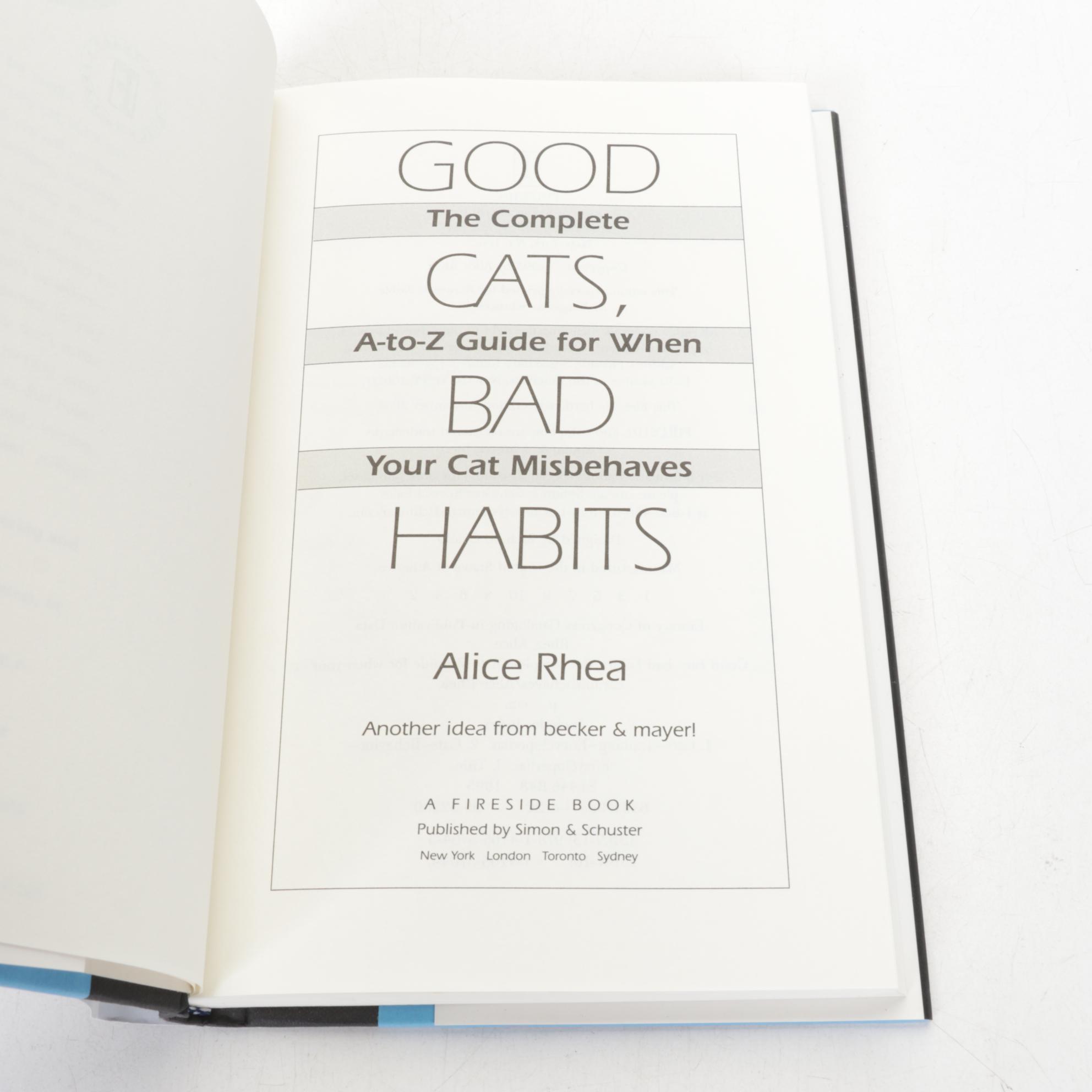 "The Little Big Book of Cats" First Edition in Set of Cat Guidebooks and More