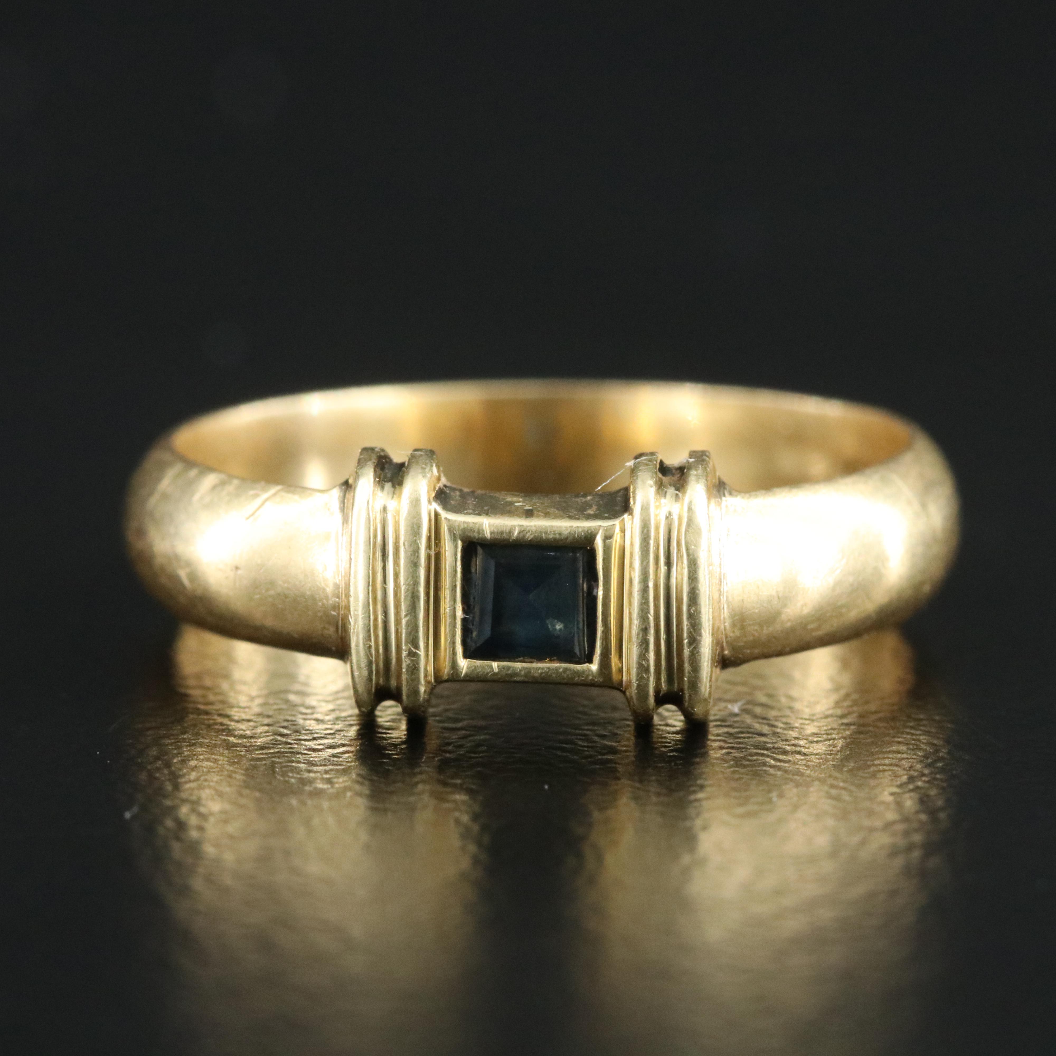 Tiffany & Co. 18K Sapphire Band Ring