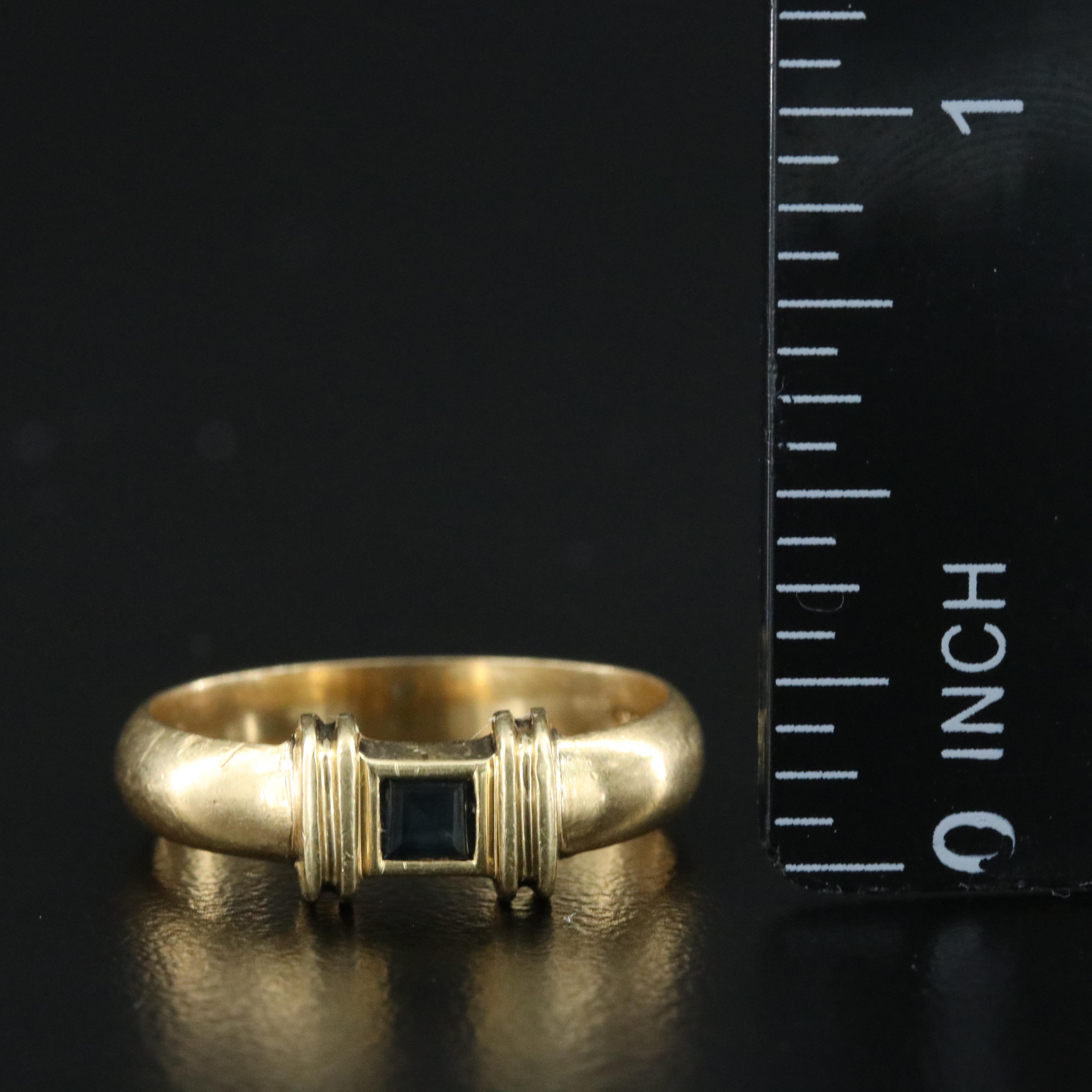 Tiffany & Co. 18K Sapphire Band Ring