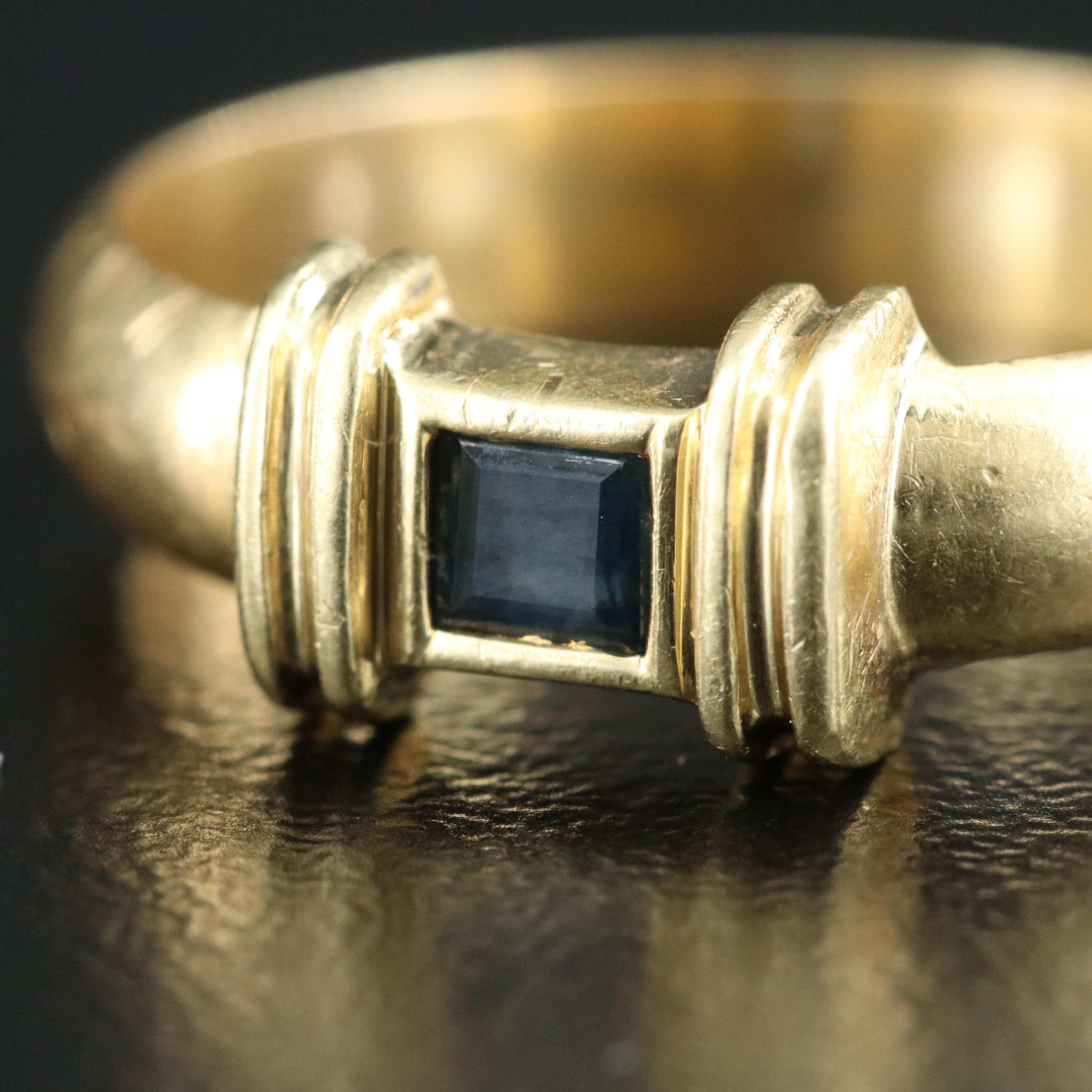 Tiffany & Co. 18K Sapphire Band Ring