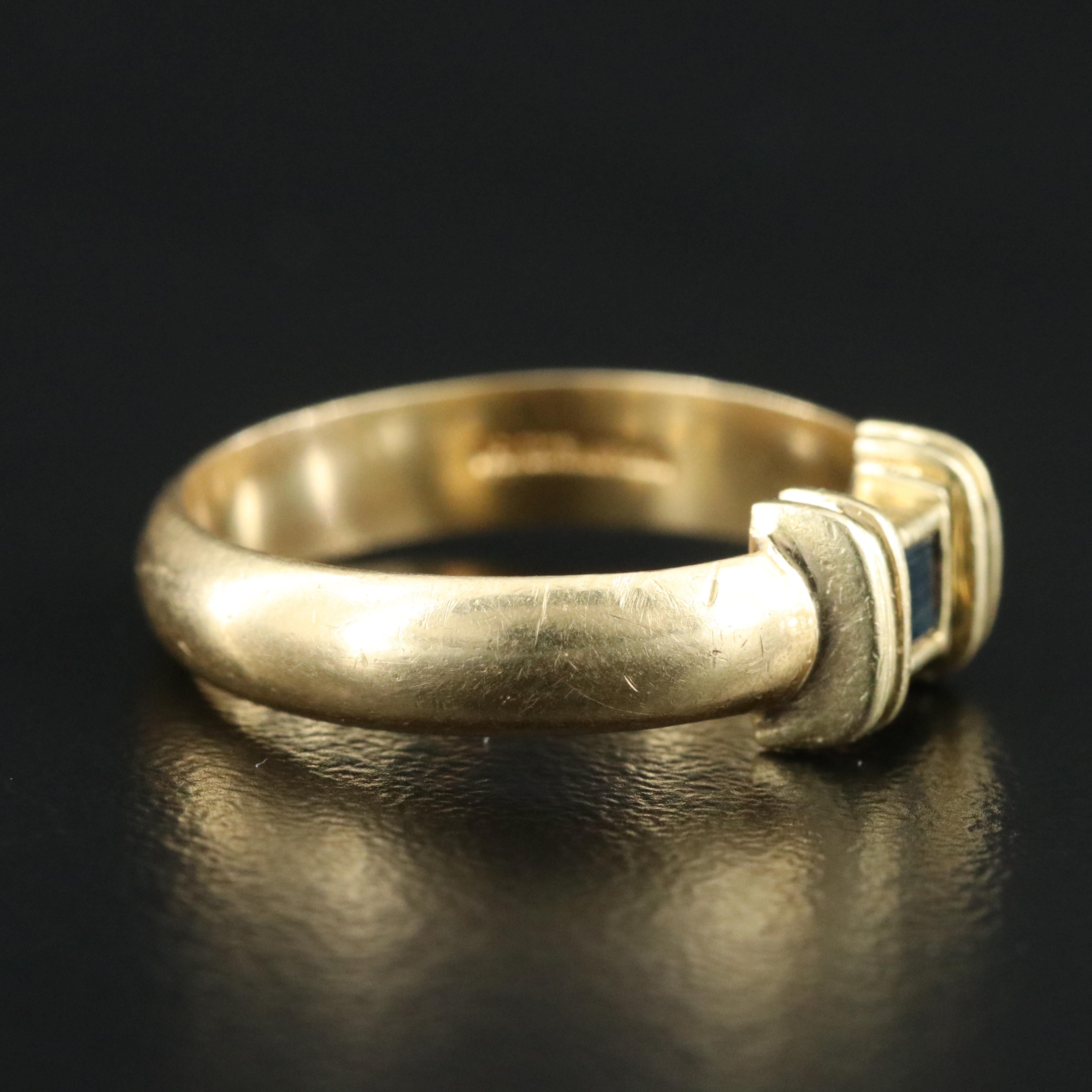 Tiffany & Co. 18K Sapphire Band Ring