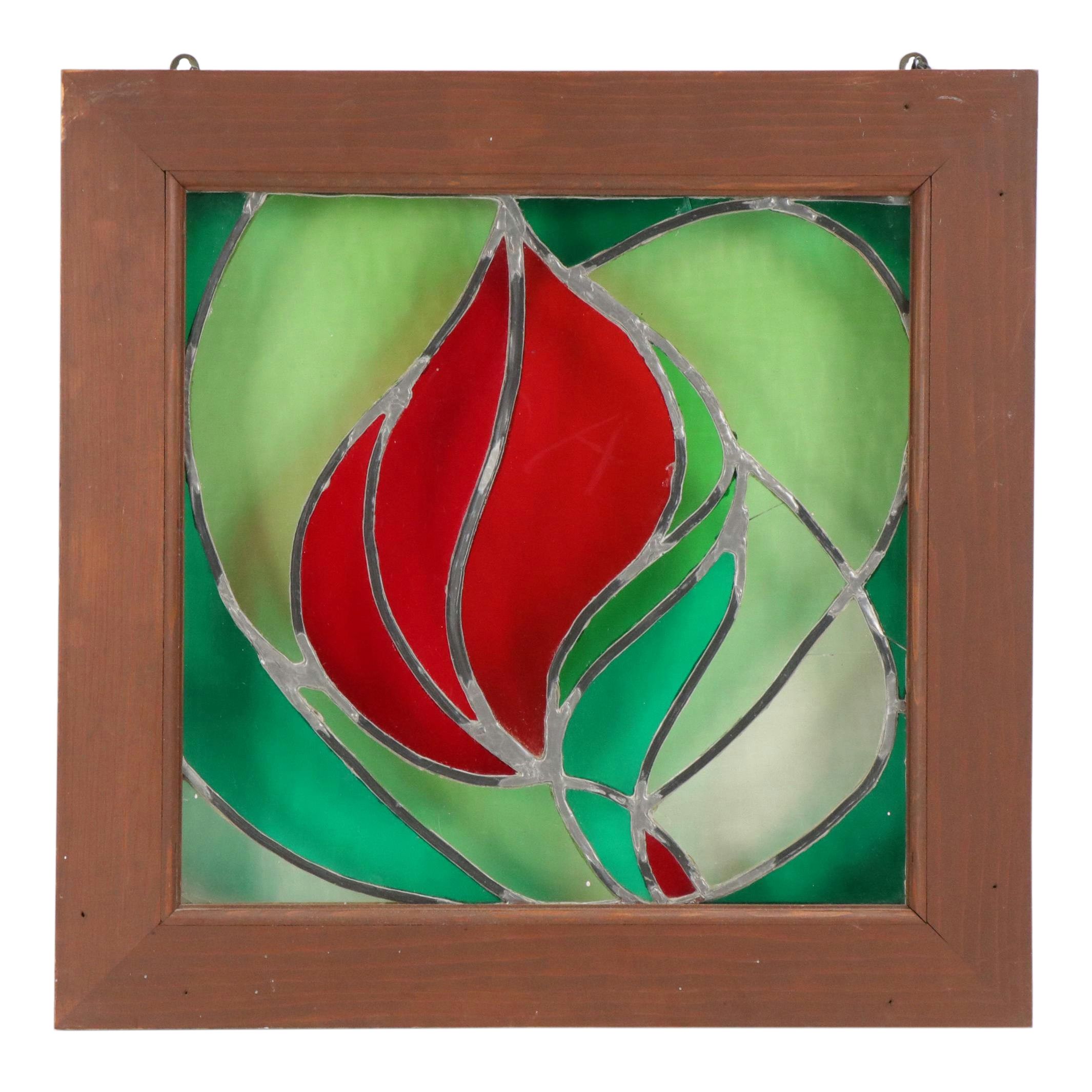 Hanging Abstract Stained Glass Window