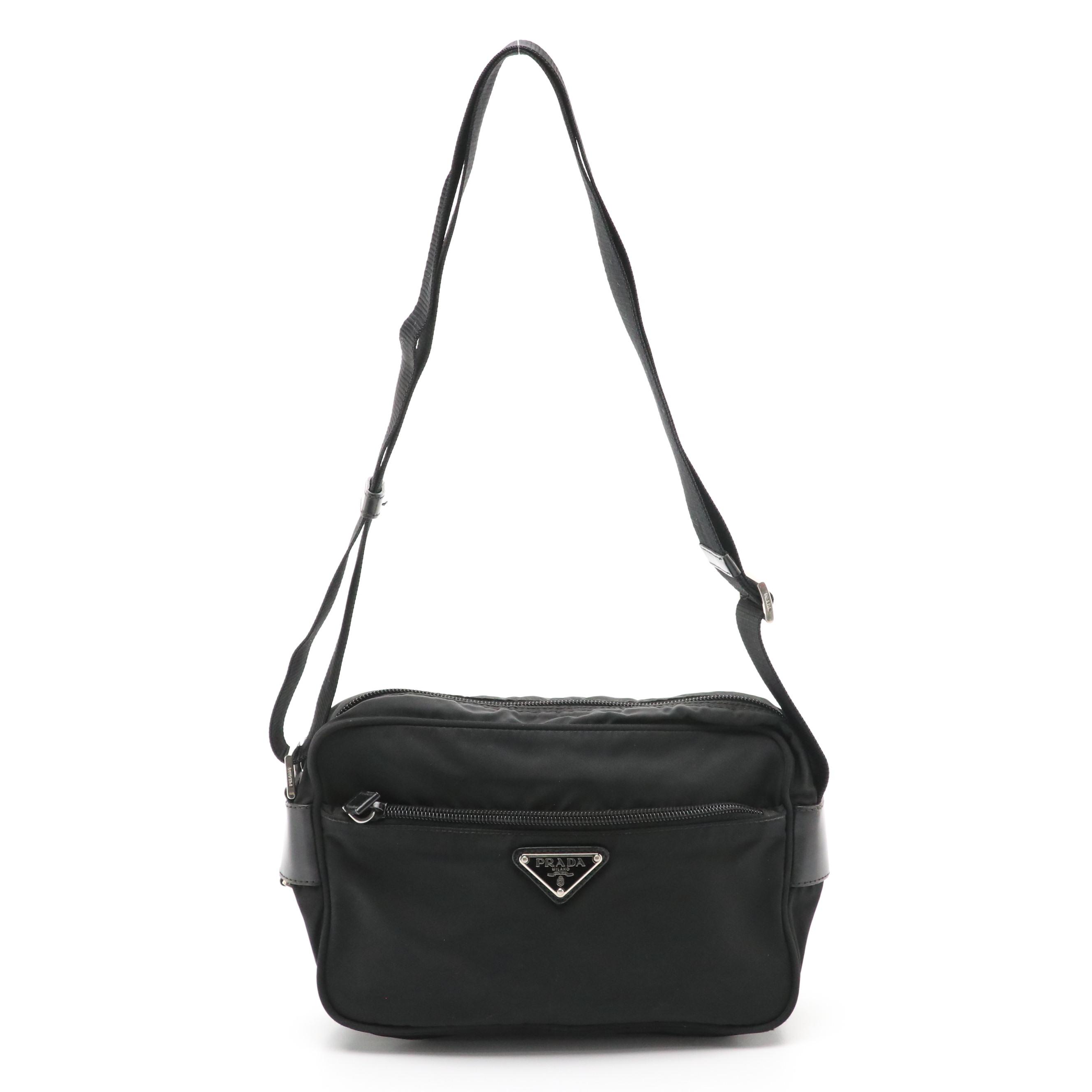 Prada Crossbody Bag in Black Tessuto Nylon