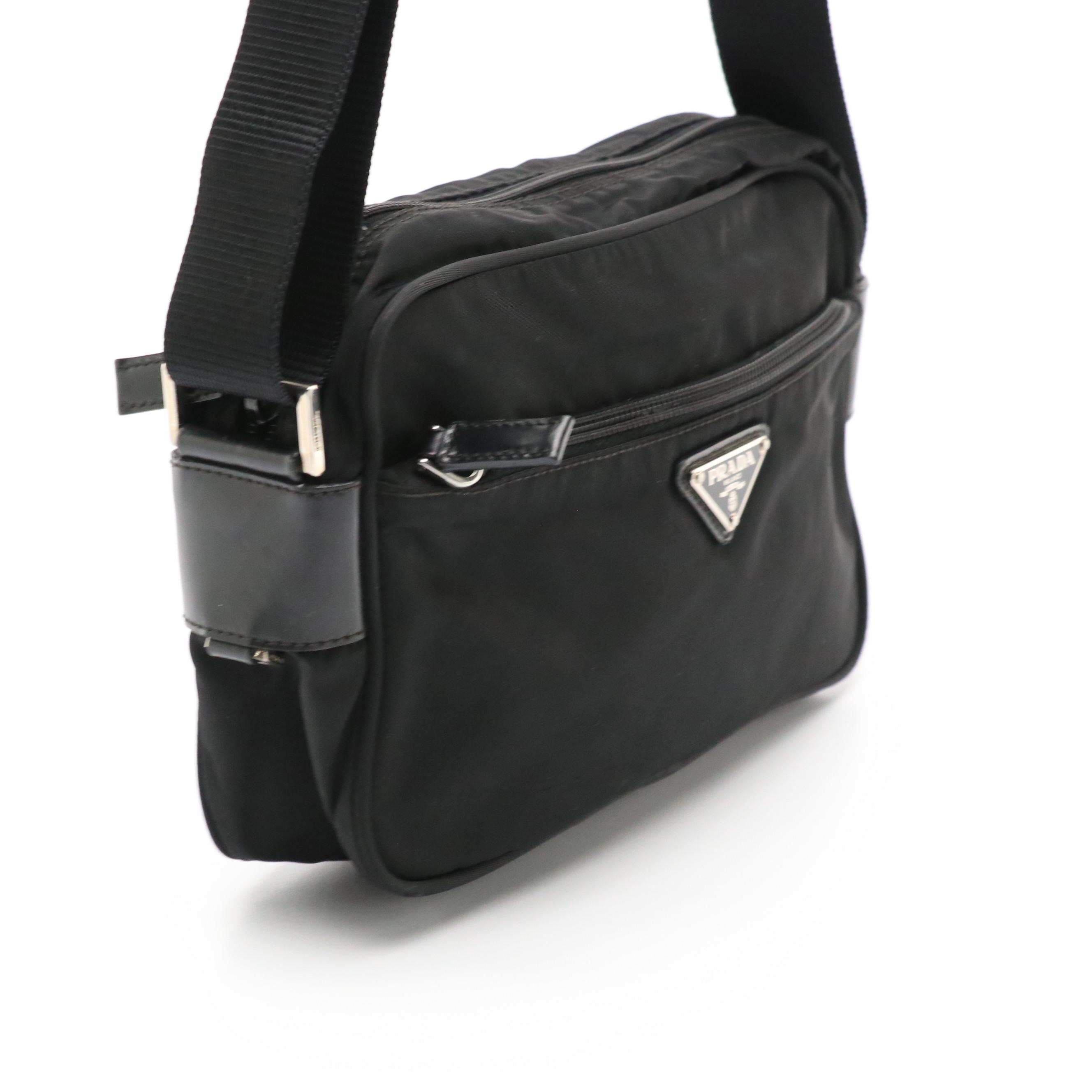 Prada Crossbody Bag in Black Tessuto Nylon