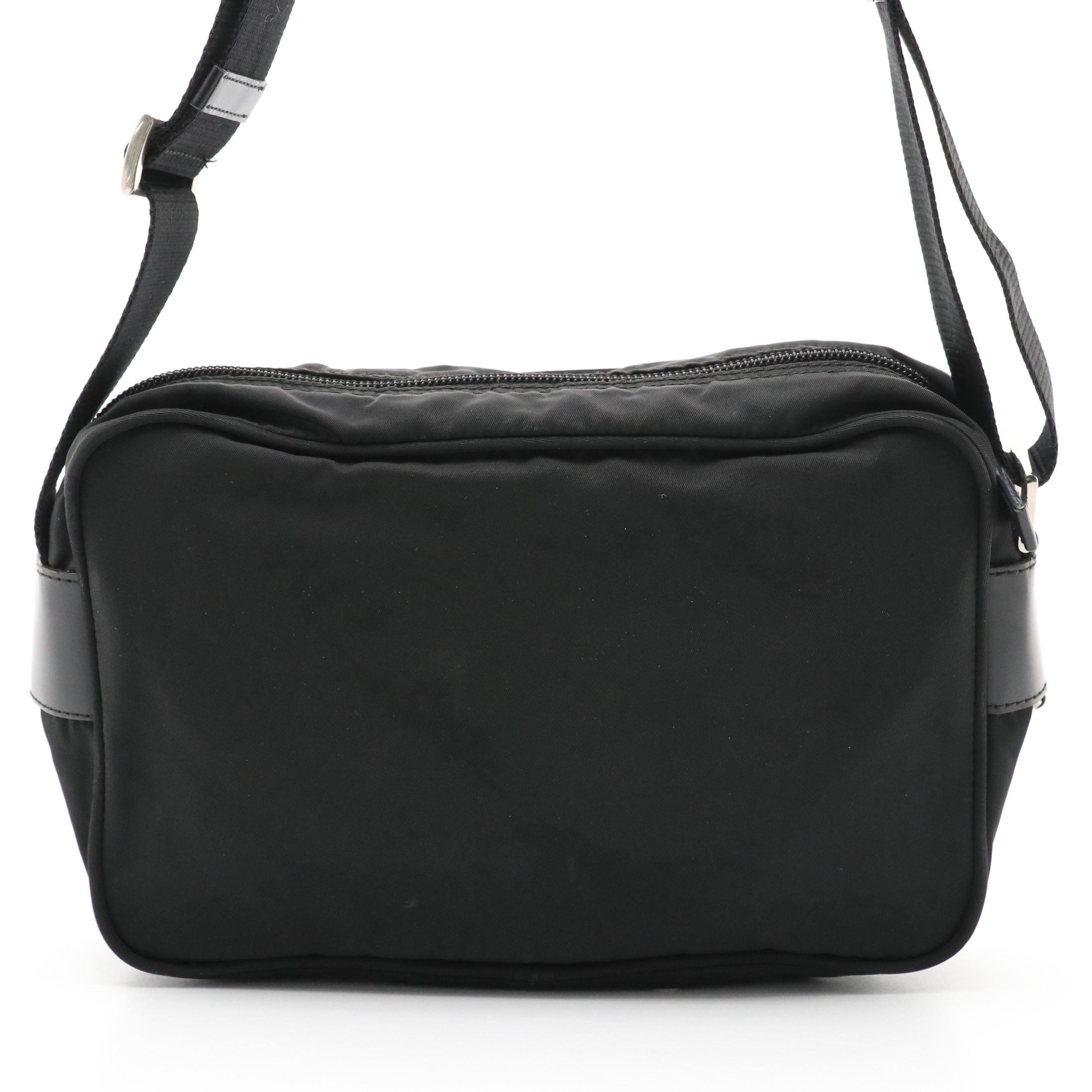 Prada Crossbody Bag in Black Tessuto Nylon