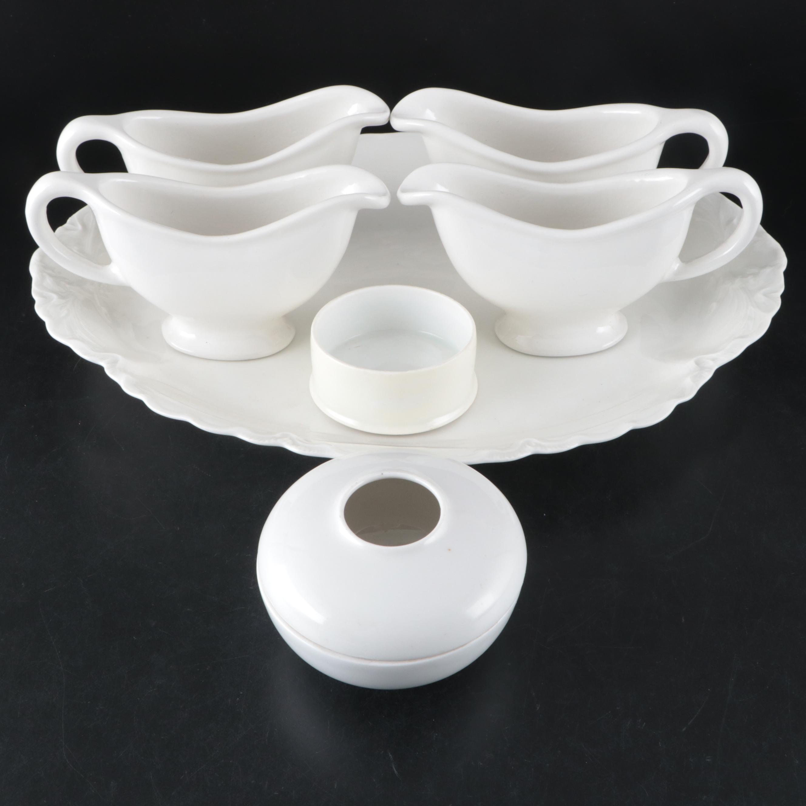 Haviland Limoges Platter with Other European Porcelain Tableware and Accessories