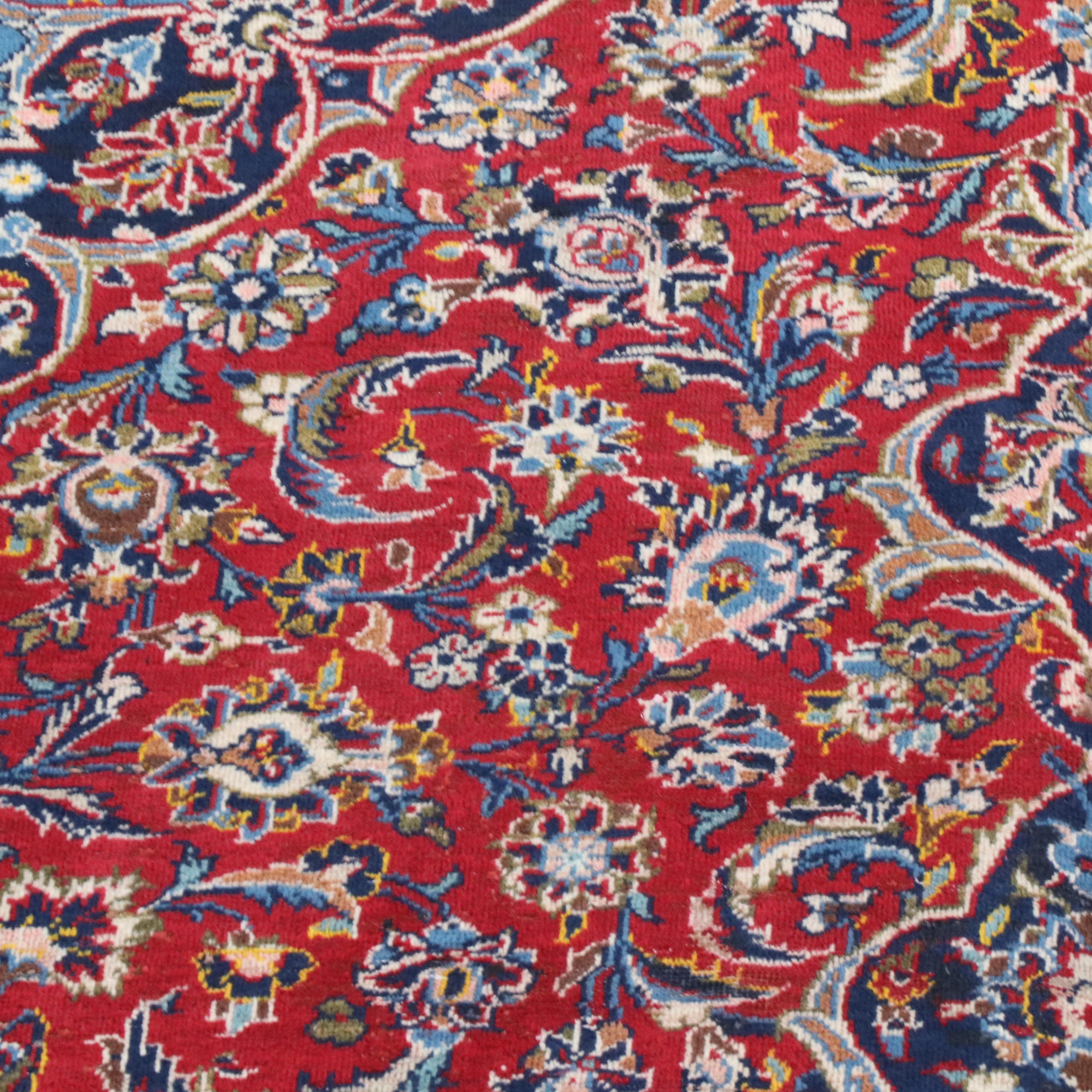 7'6 x 11'9 Hand-Knotted Persian Mashhad Area Rug