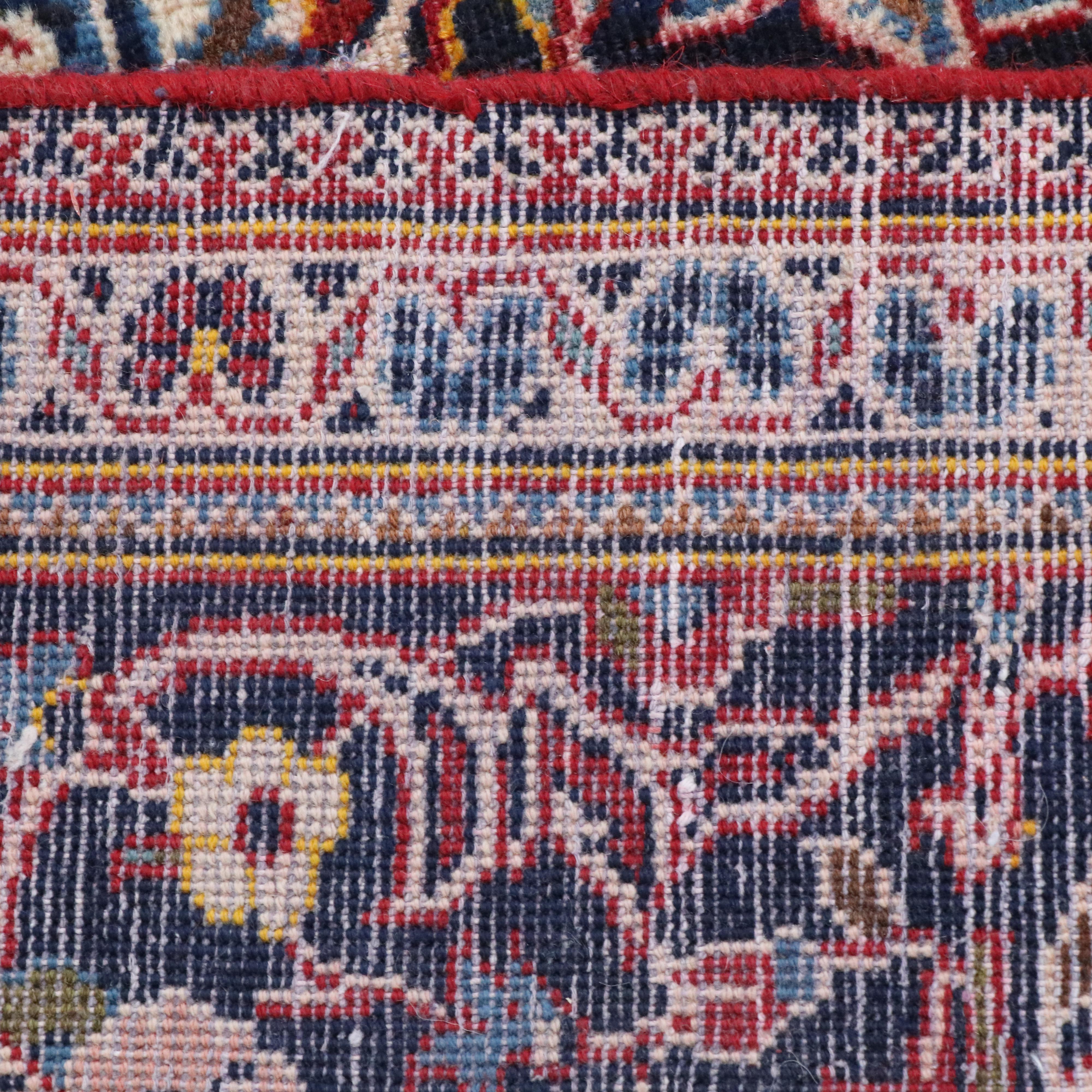 7'6 x 11'9 Hand-Knotted Persian Mashhad Area Rug