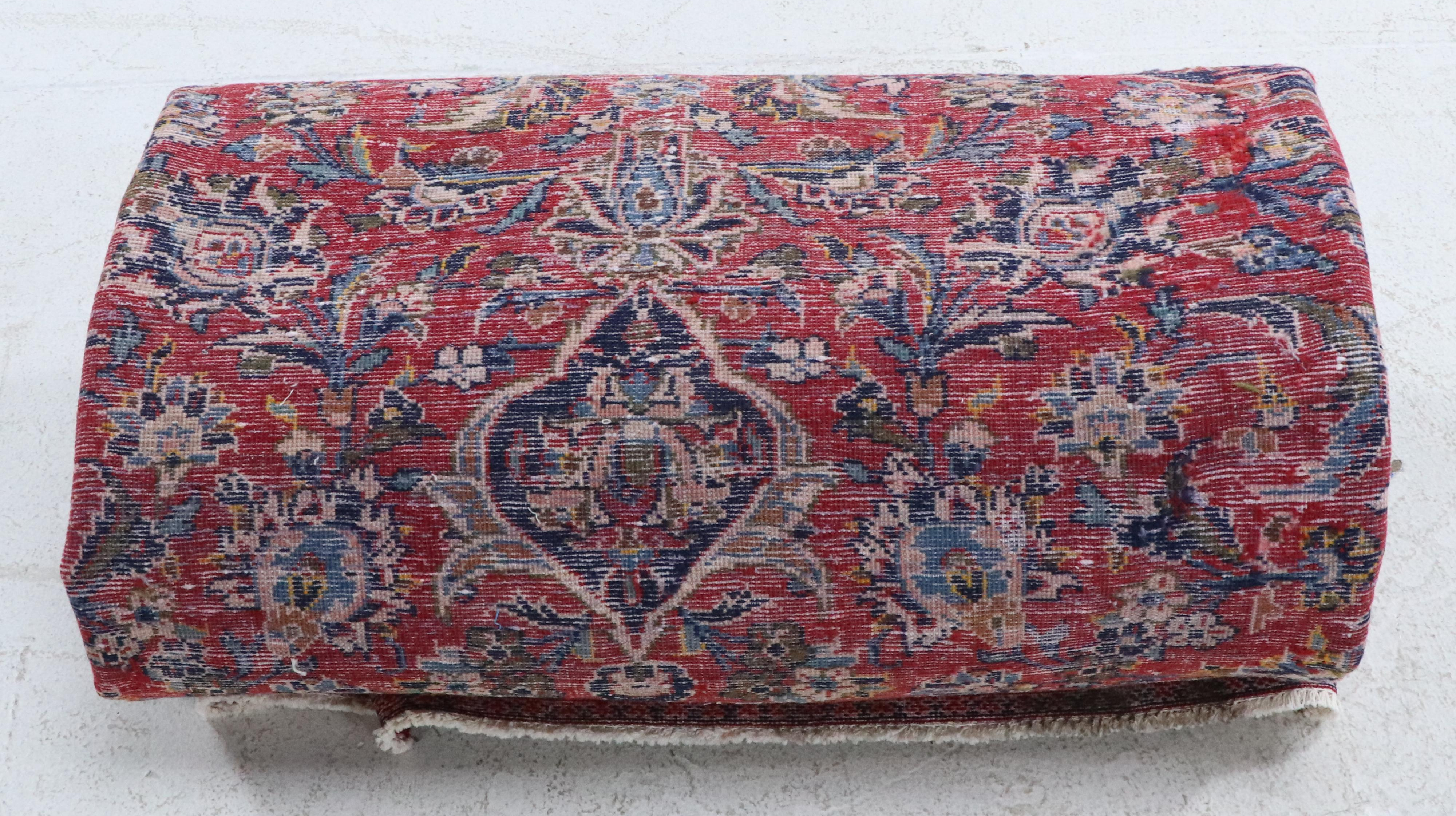 7'6 x 11'9 Hand-Knotted Persian Mashhad Area Rug