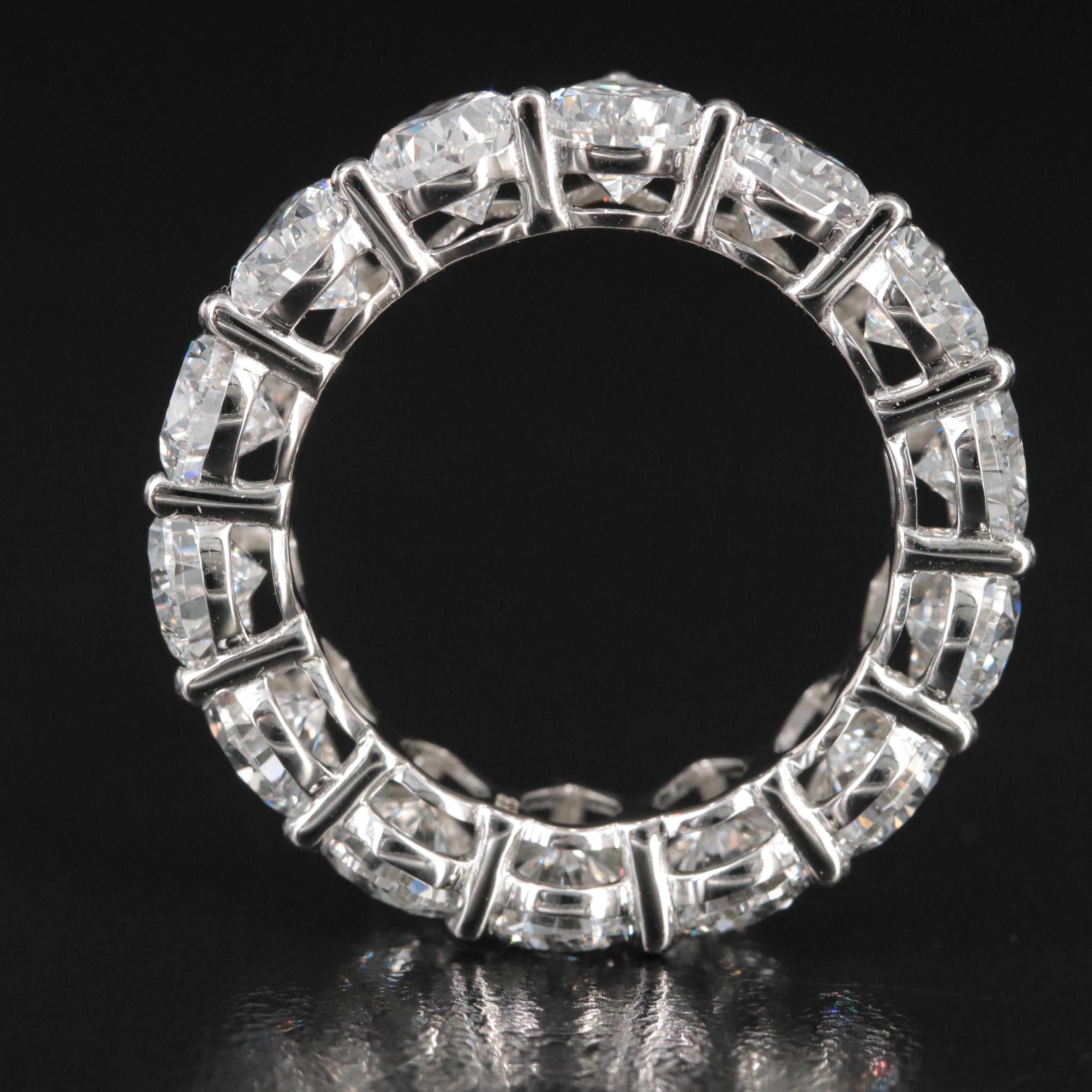 Platinum 10.86 CTW Lab Grown Diamond Eternity Band
