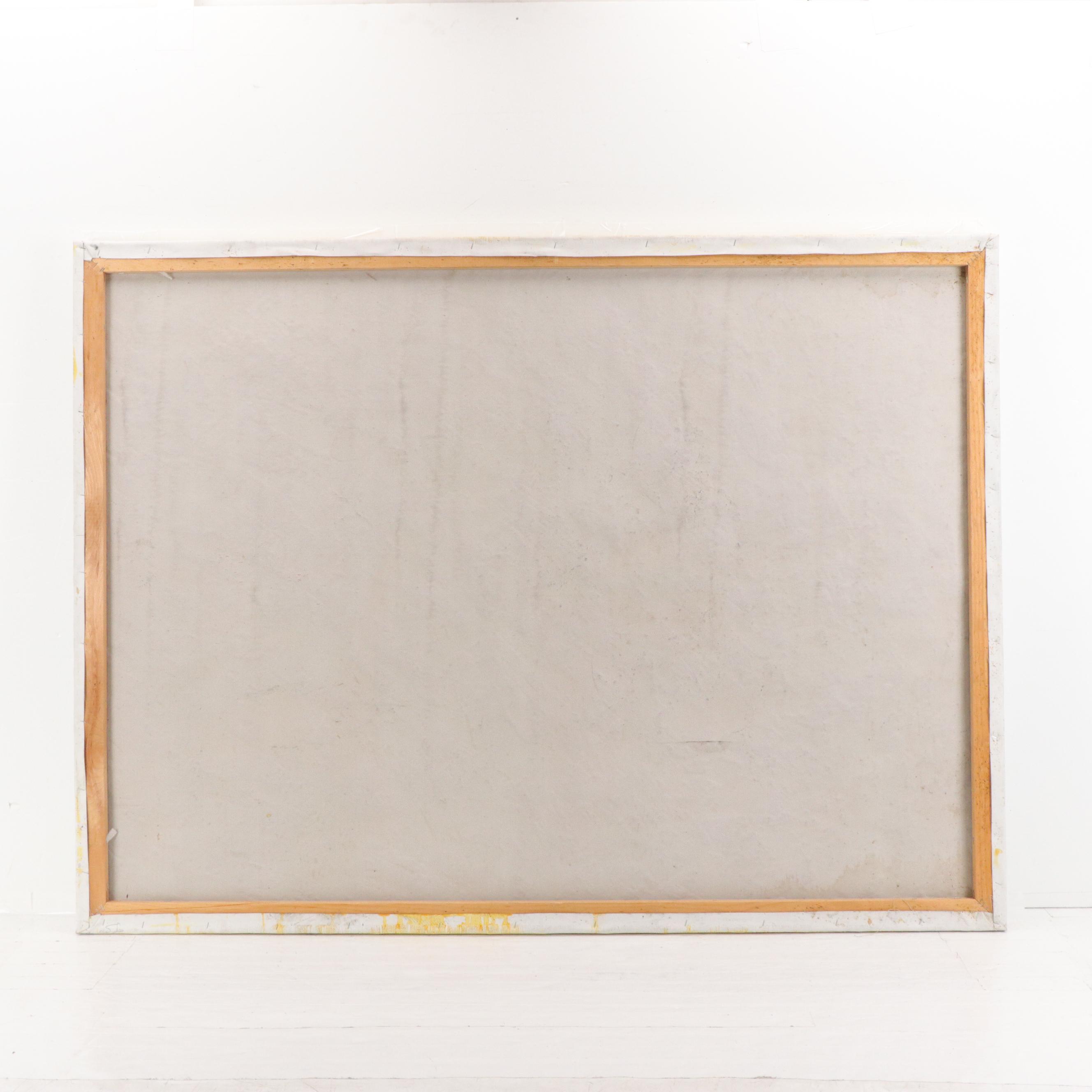 M. Harold Textured Oil Painting "Jazz," Late 20th Century