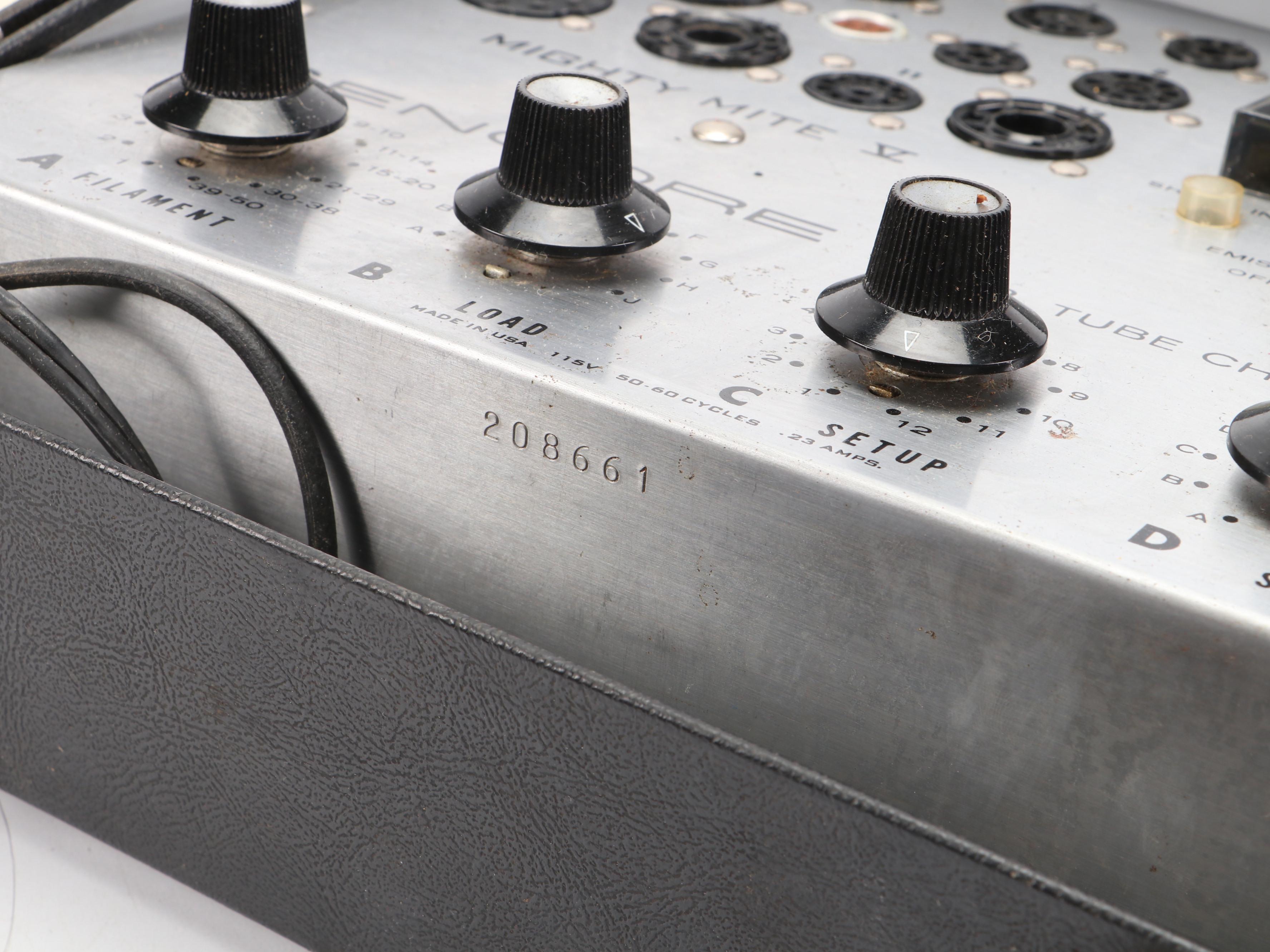 Sencore TC 142 Mighty Mite Tube Checker with General Electric and RCA Tubes