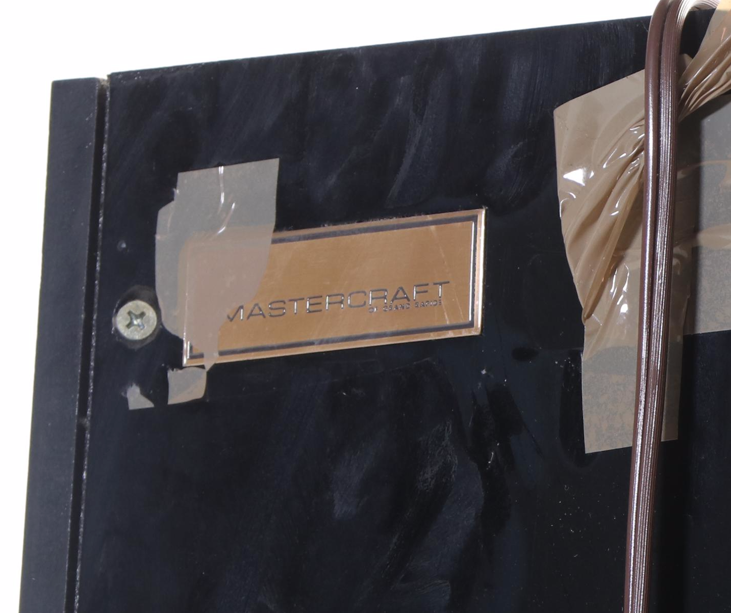 Mastercraft Modernist Brass-Clad and Mirror-Back Display Cabinet, Circa 1970