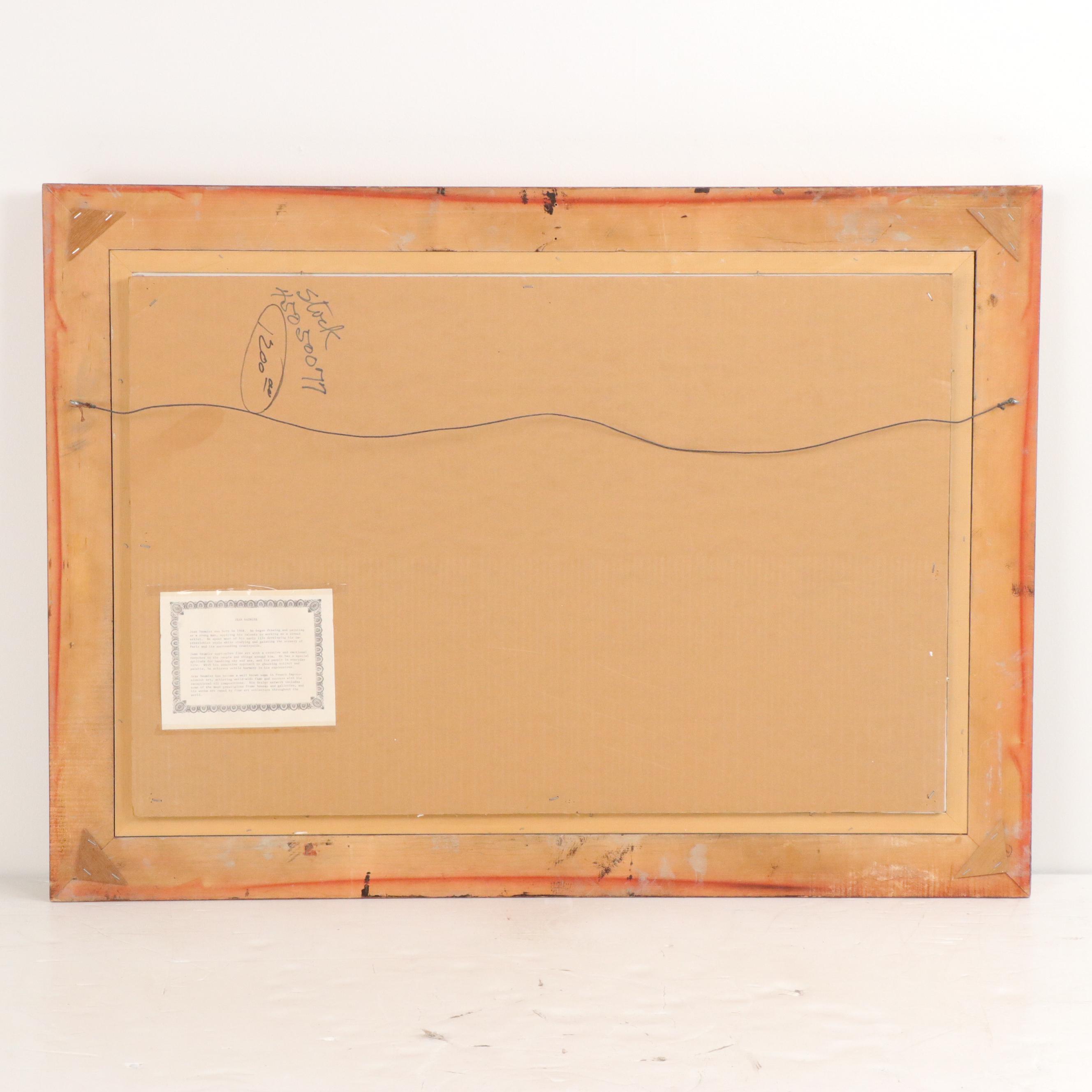 Jean Daumier Oil Painting of Women Viewing Art, Late 20th Century