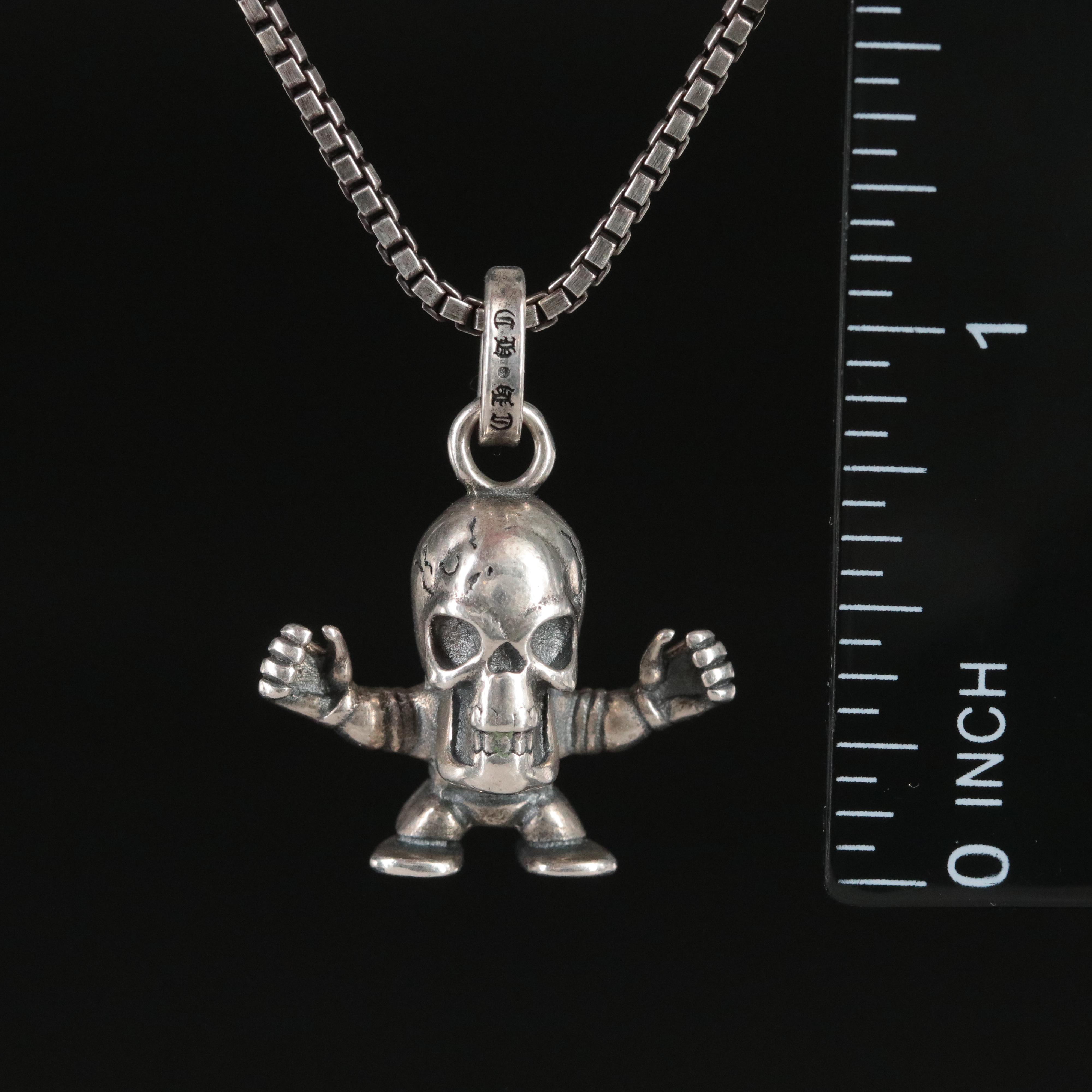 Chrome Hearts Sterling Foti Pendant with Tateossian Chain