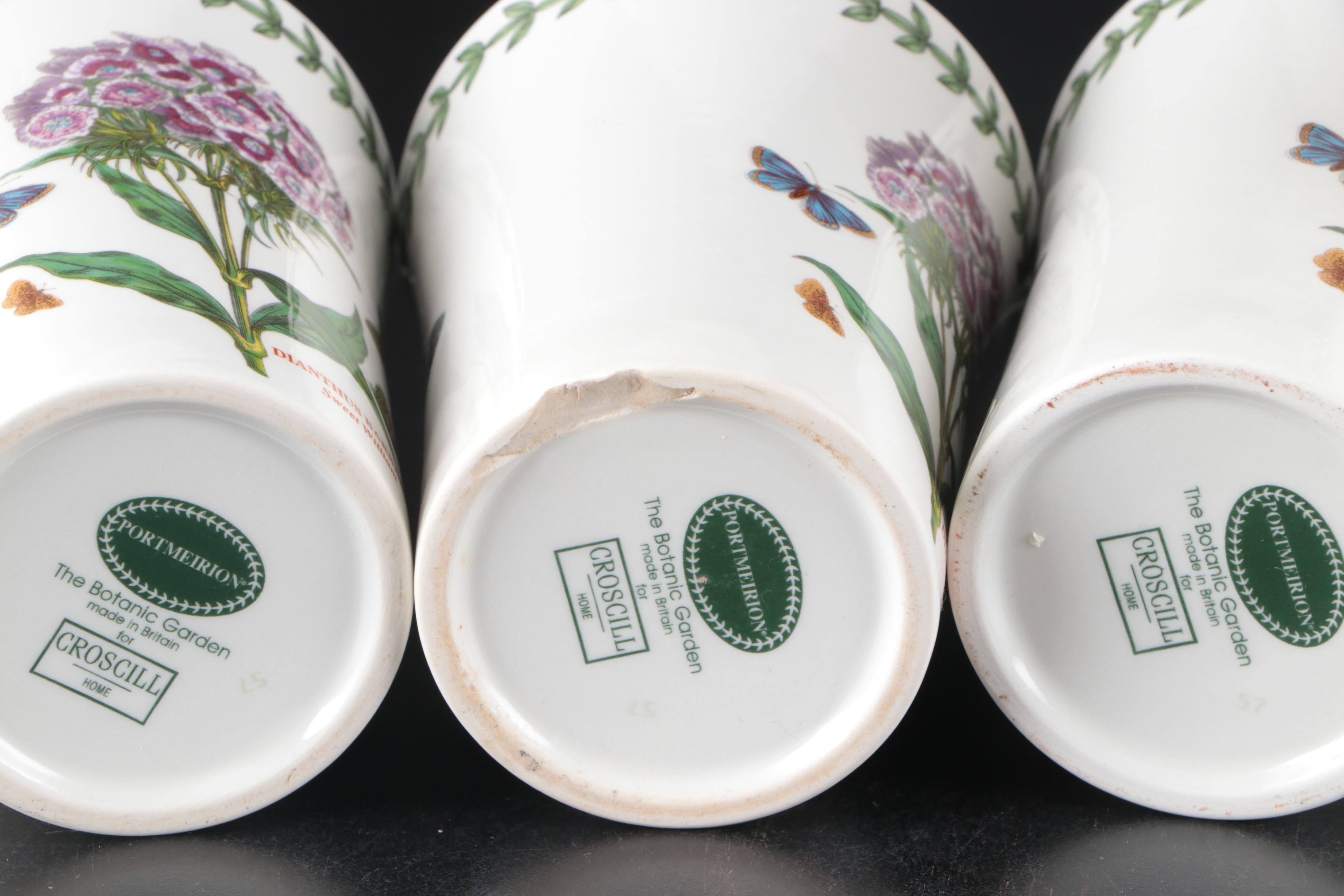 Portmeirion "The Botanic Garden" Set of Ceramic Bathroom Accessories