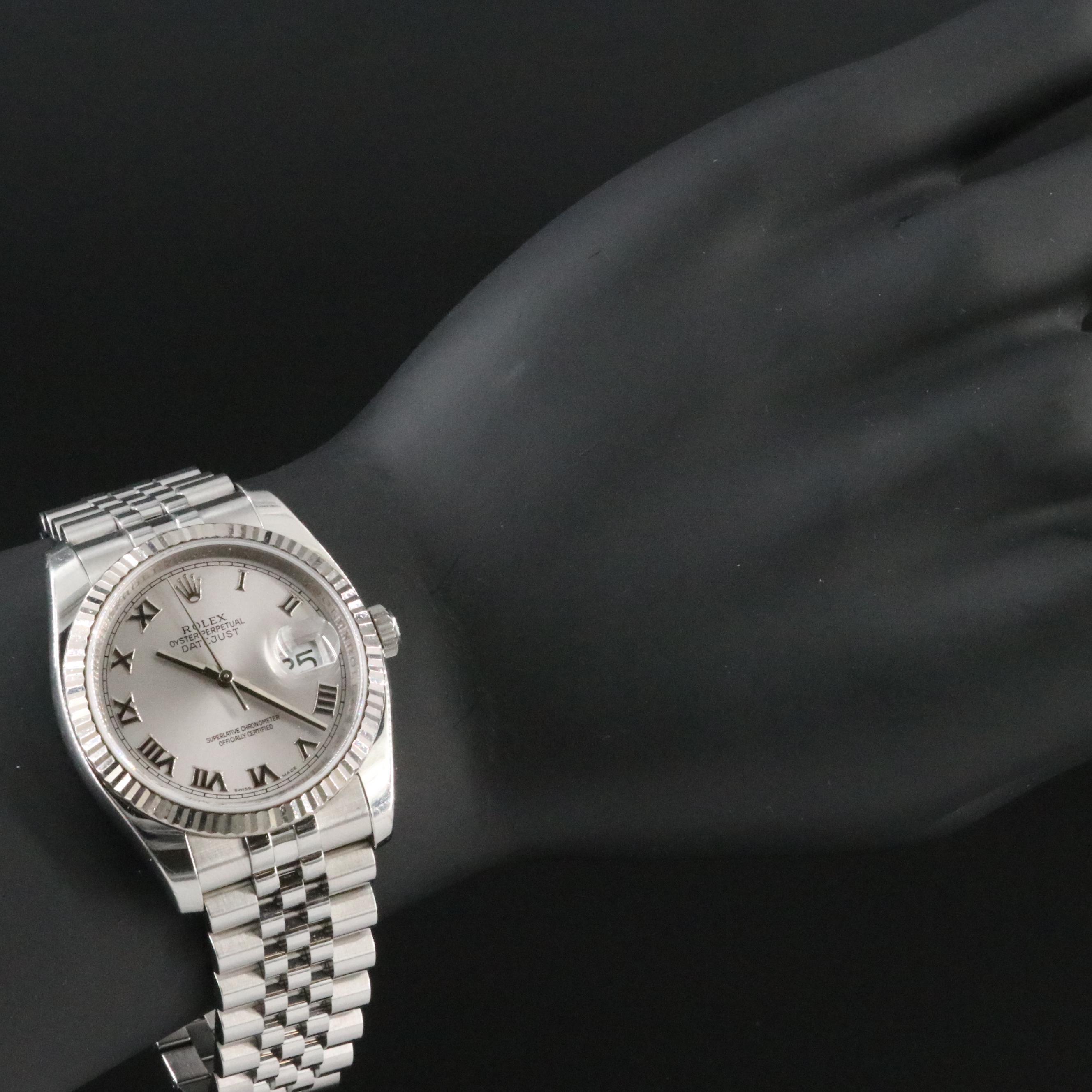 2006 Rolex Datejust 18K and Steelinox Watch