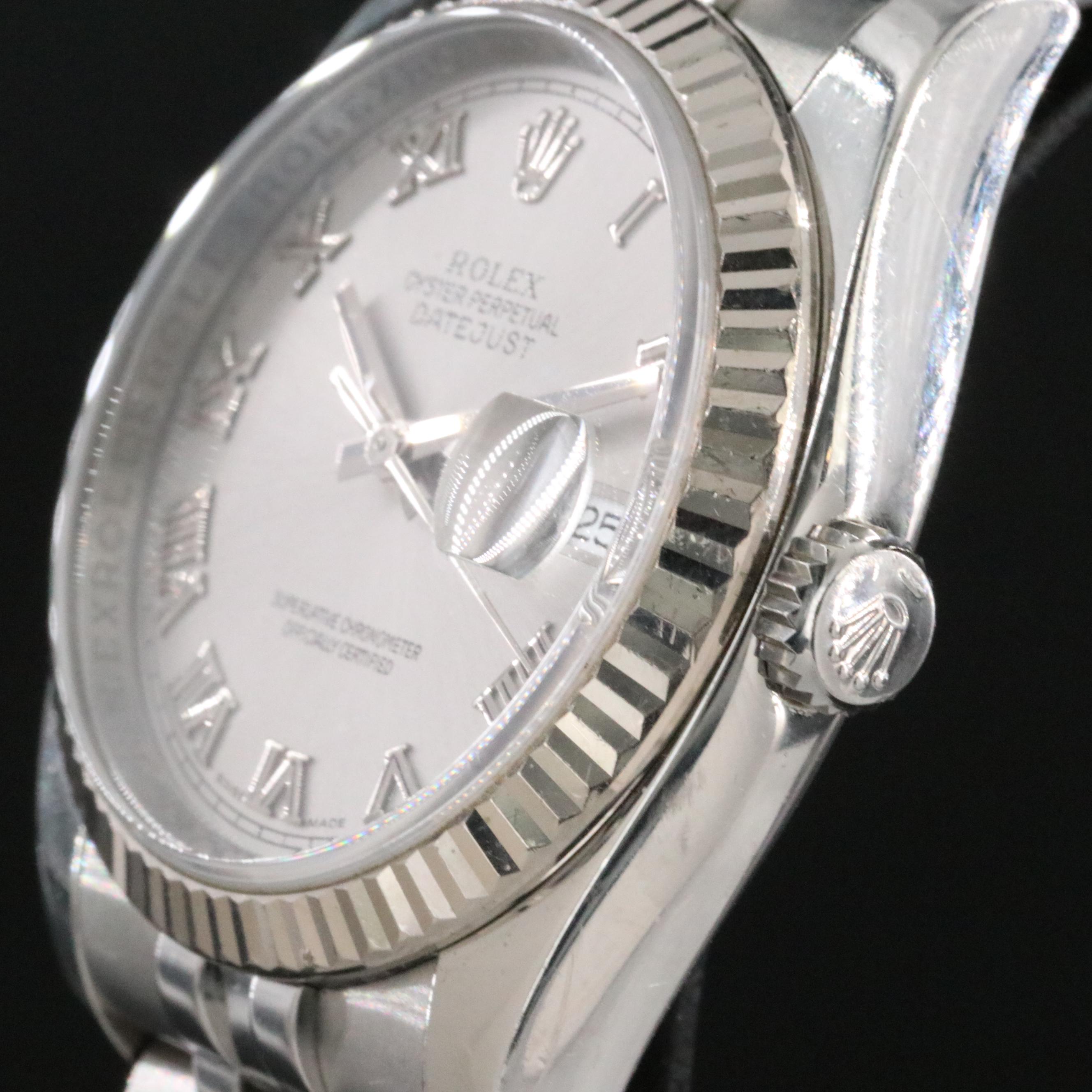 2006 Rolex Datejust 18K and Steelinox Watch