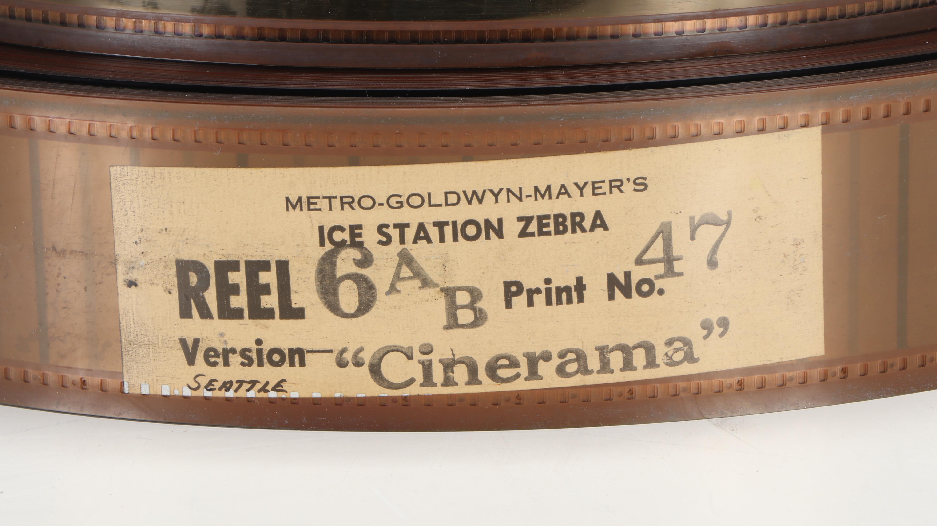 "Ice Station Zebra" Super 70mm Reel with Other Cinerama Reels