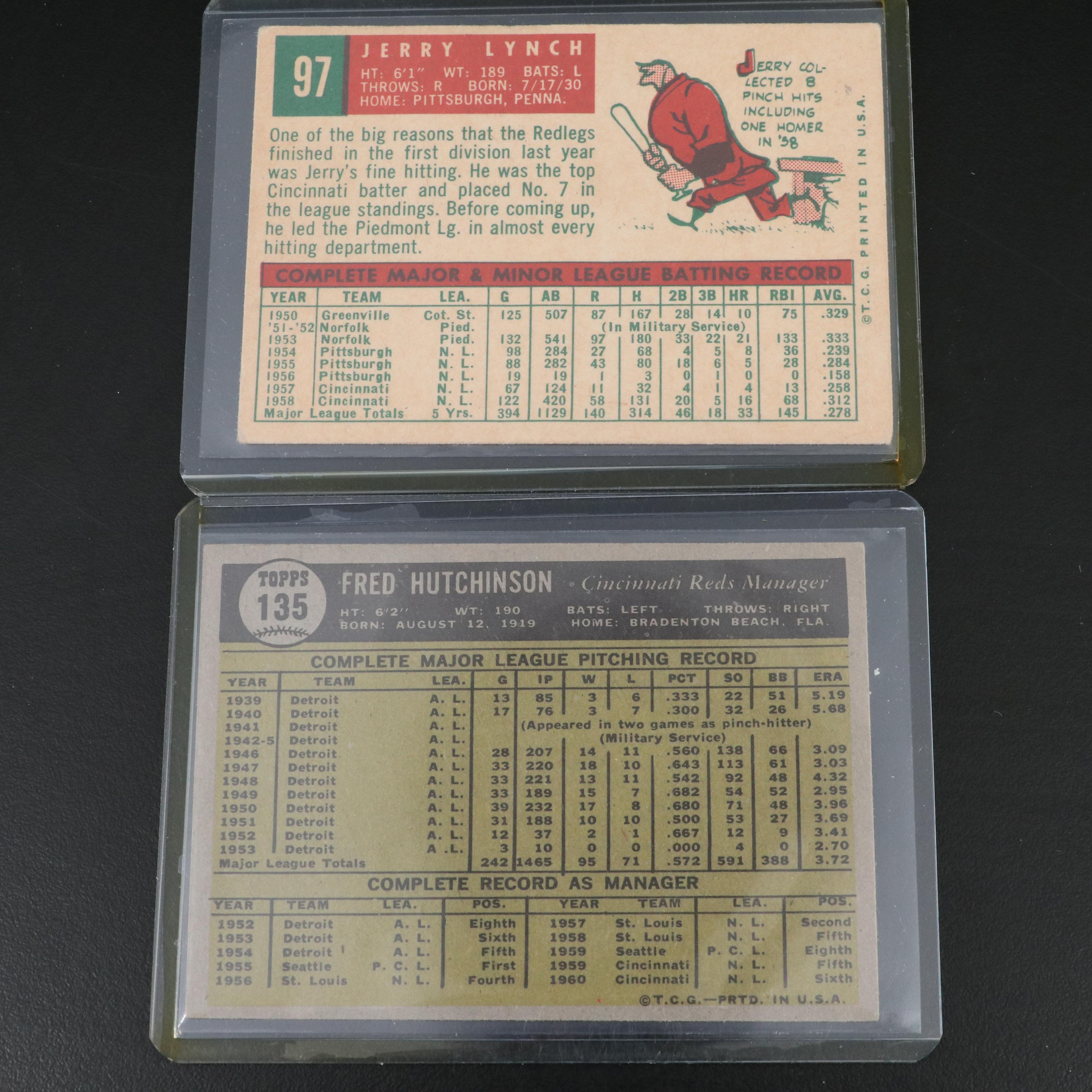 Cincinnati Reds Baseball Cards Featuring Pete Rose, Johnny Bench, and More
