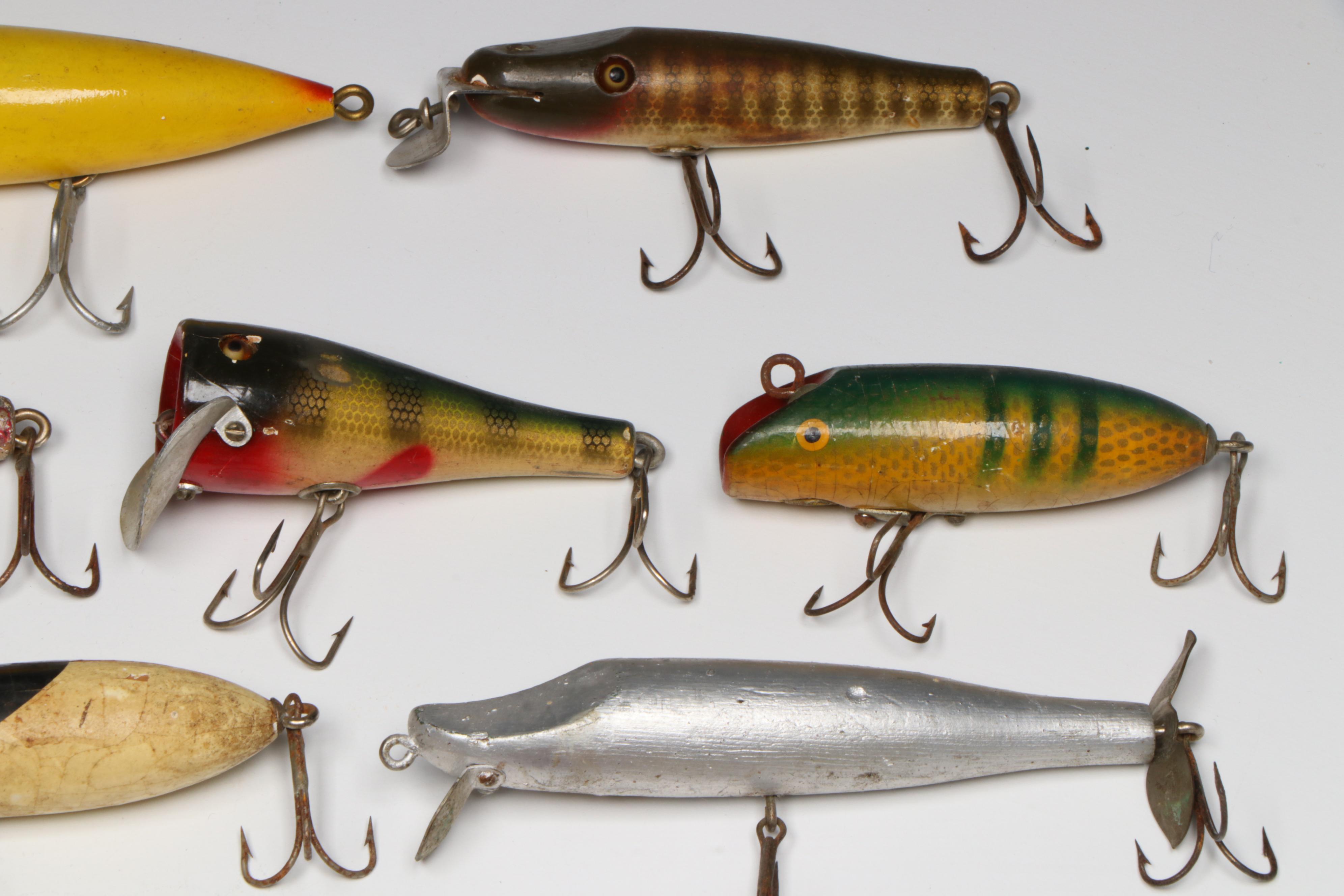 Vintage/Antique American Wood Fishing Lure Collection