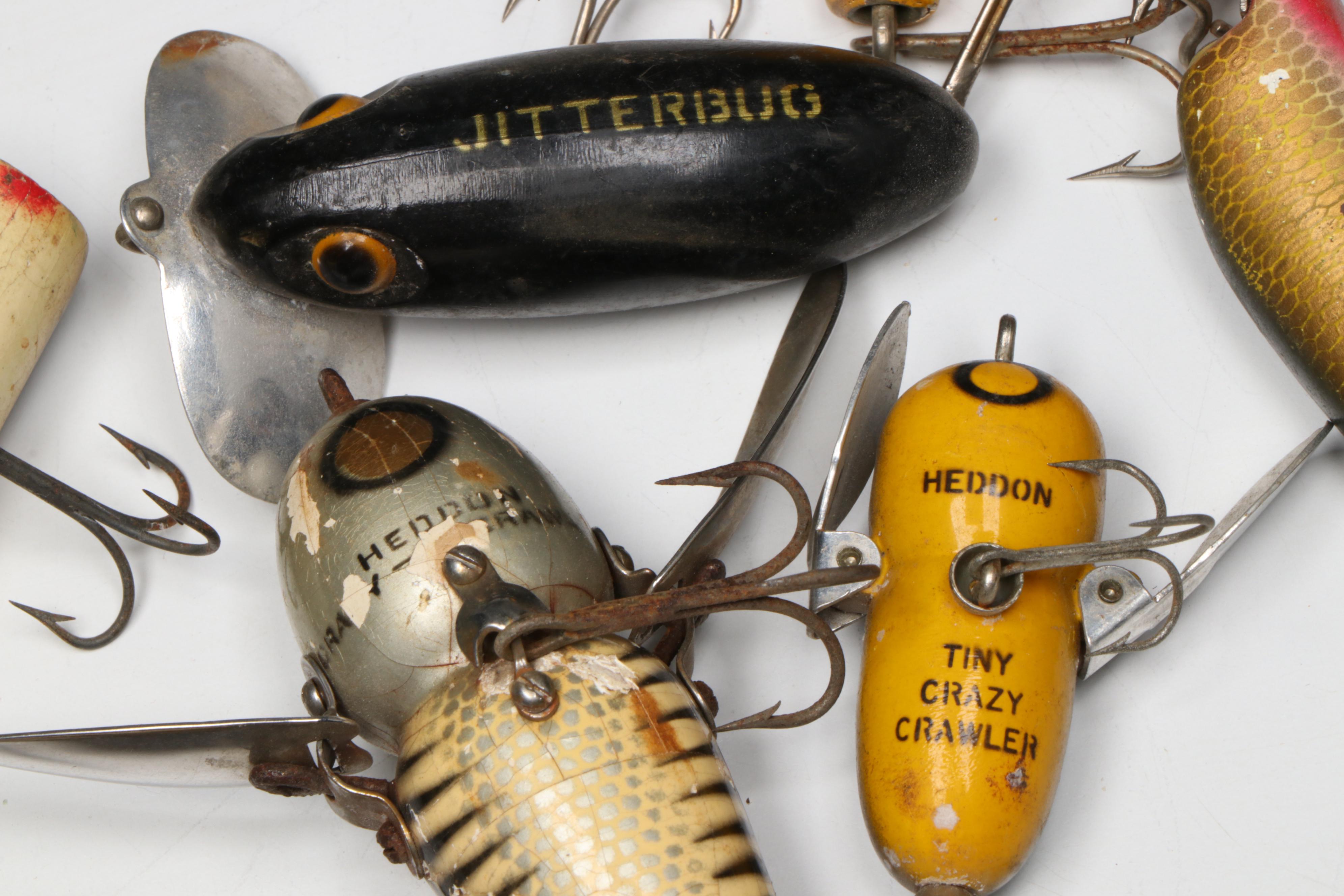 Vintage/Antique American Wood Fishing Lure Collection