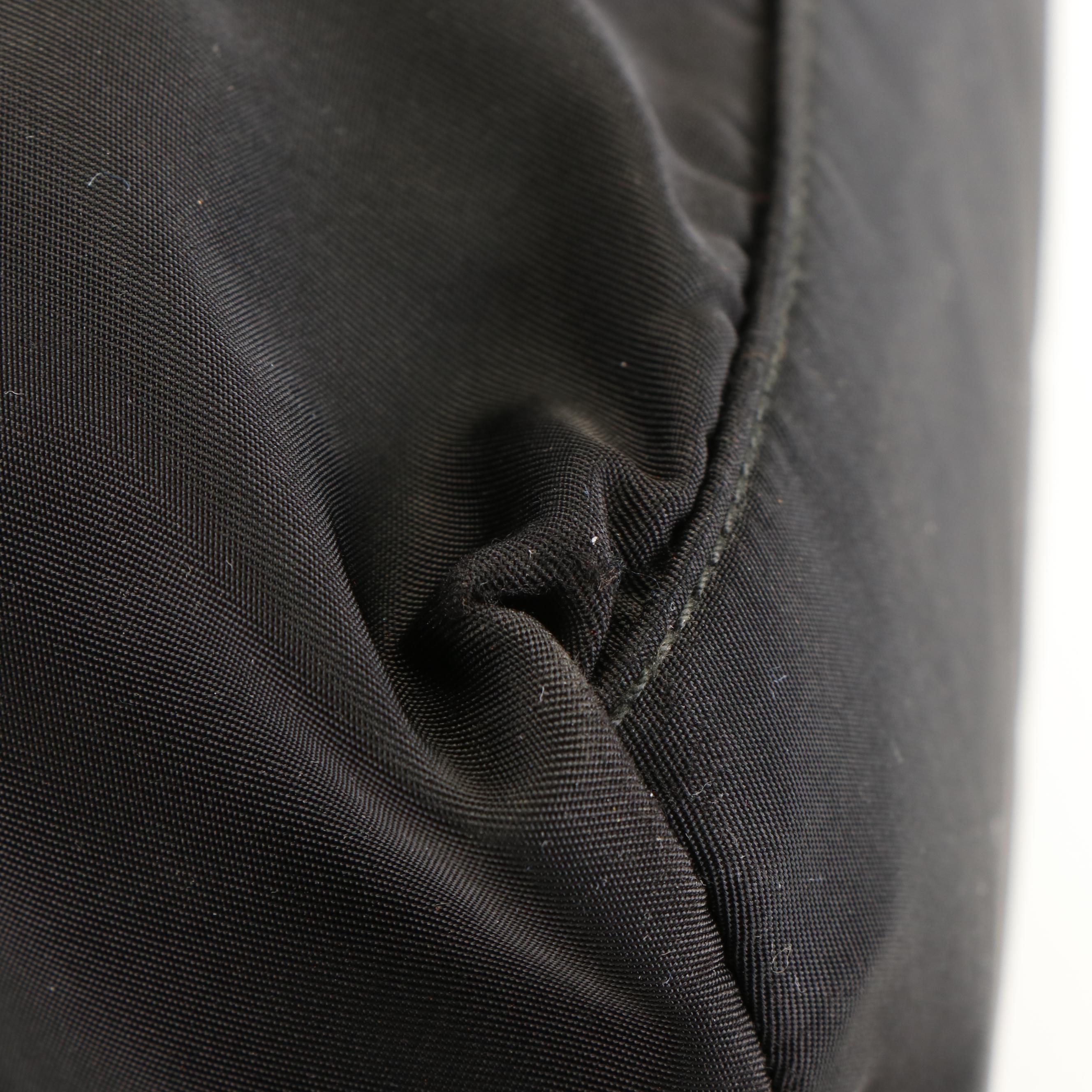 Prada Shoulder Tote Bag in Black Tessuto Nylon