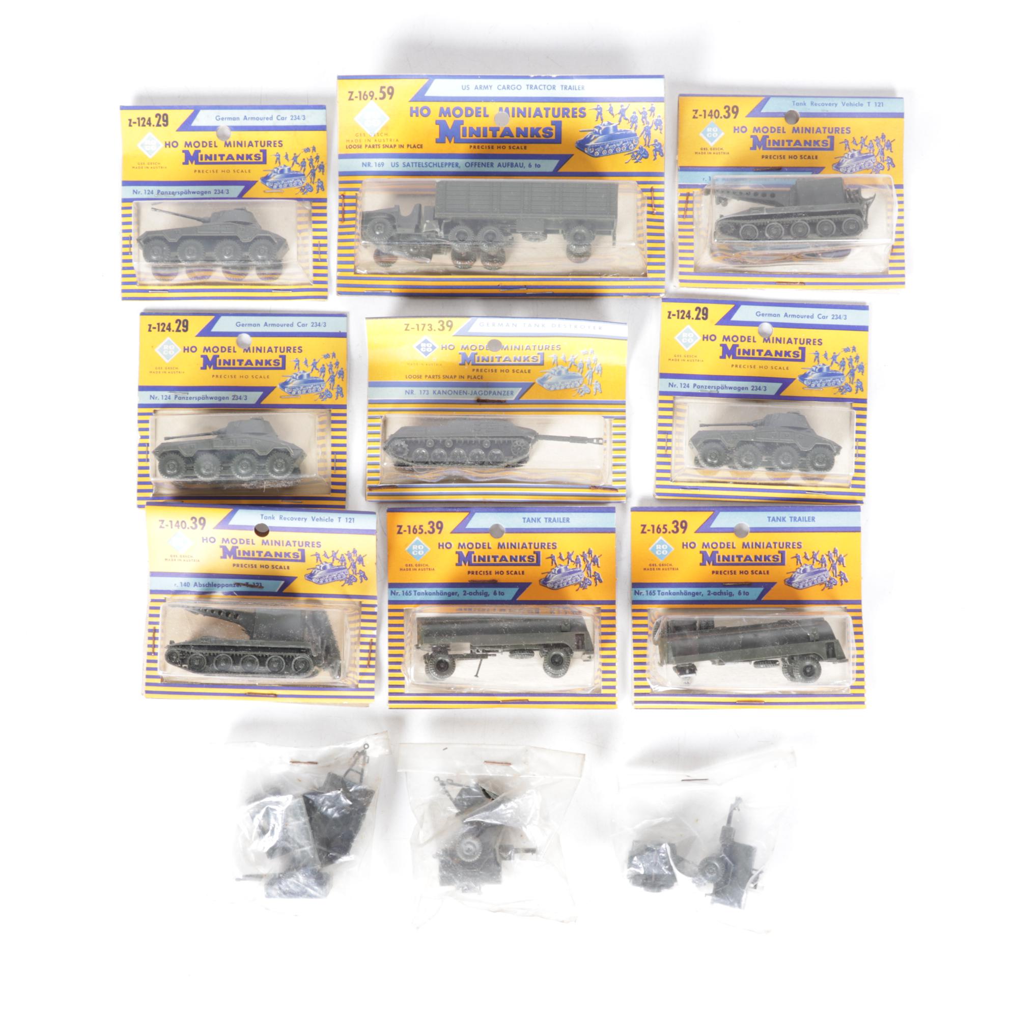 Roco Minitanks HO Scale Plastic Tanks and Military Vehicles