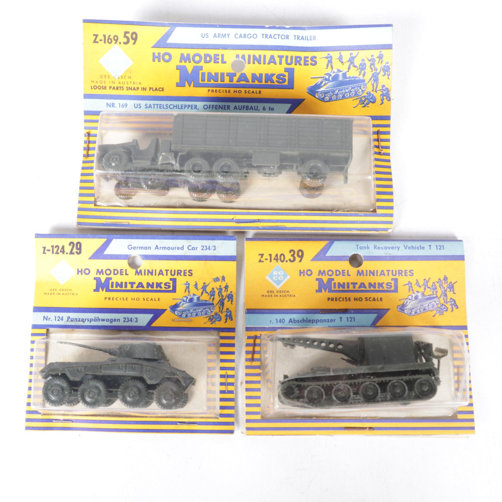 Roco Minitanks HO Scale Plastic Tanks and Military Vehicles