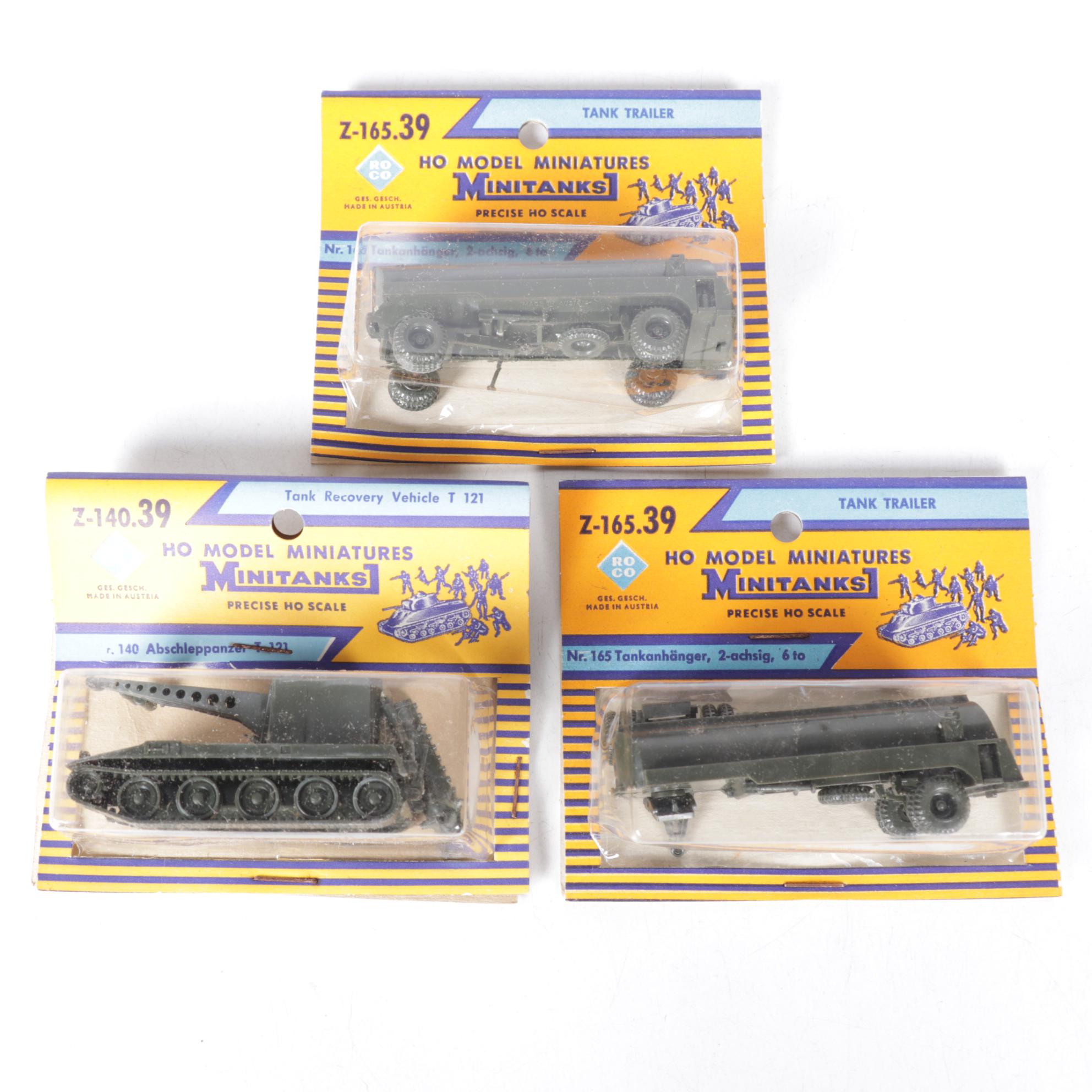 Roco Minitanks HO Scale Plastic Tanks and Military Vehicles