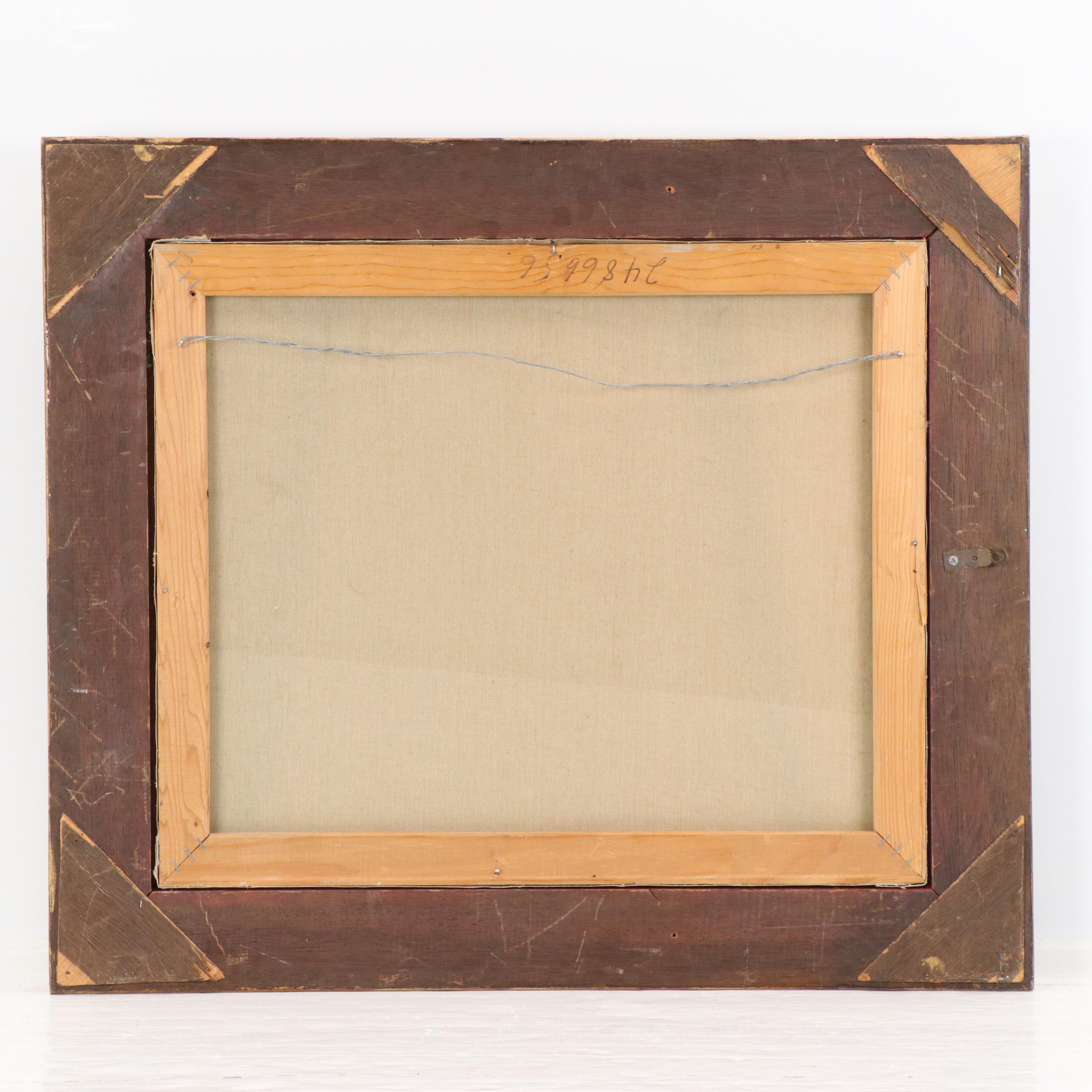 Paul English Oil Painting of a Brittany Spaniel, Late 20th Century