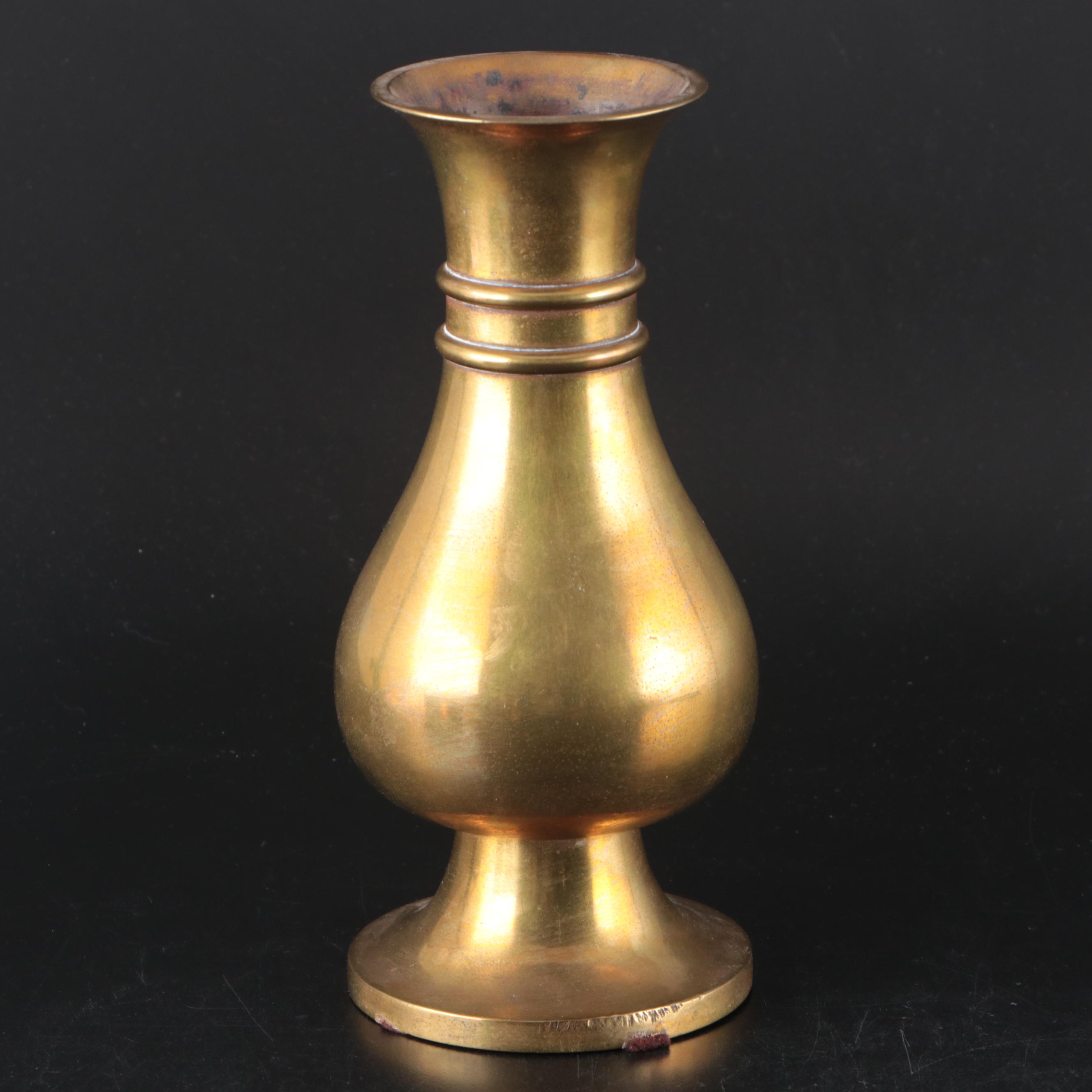 Brass Eagle Head Bookends with Vase and Planter