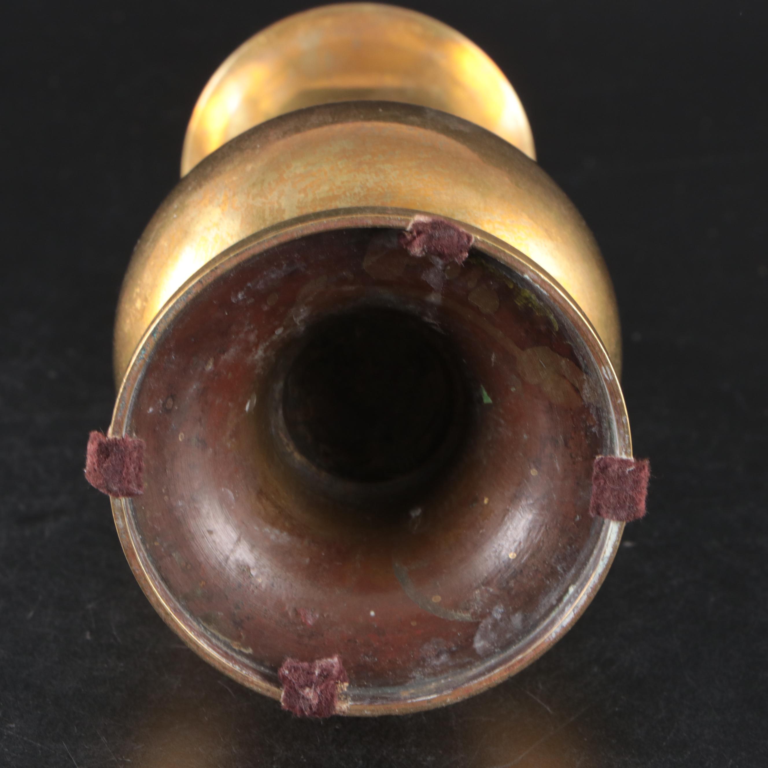 Brass Eagle Head Bookends with Vase and Planter