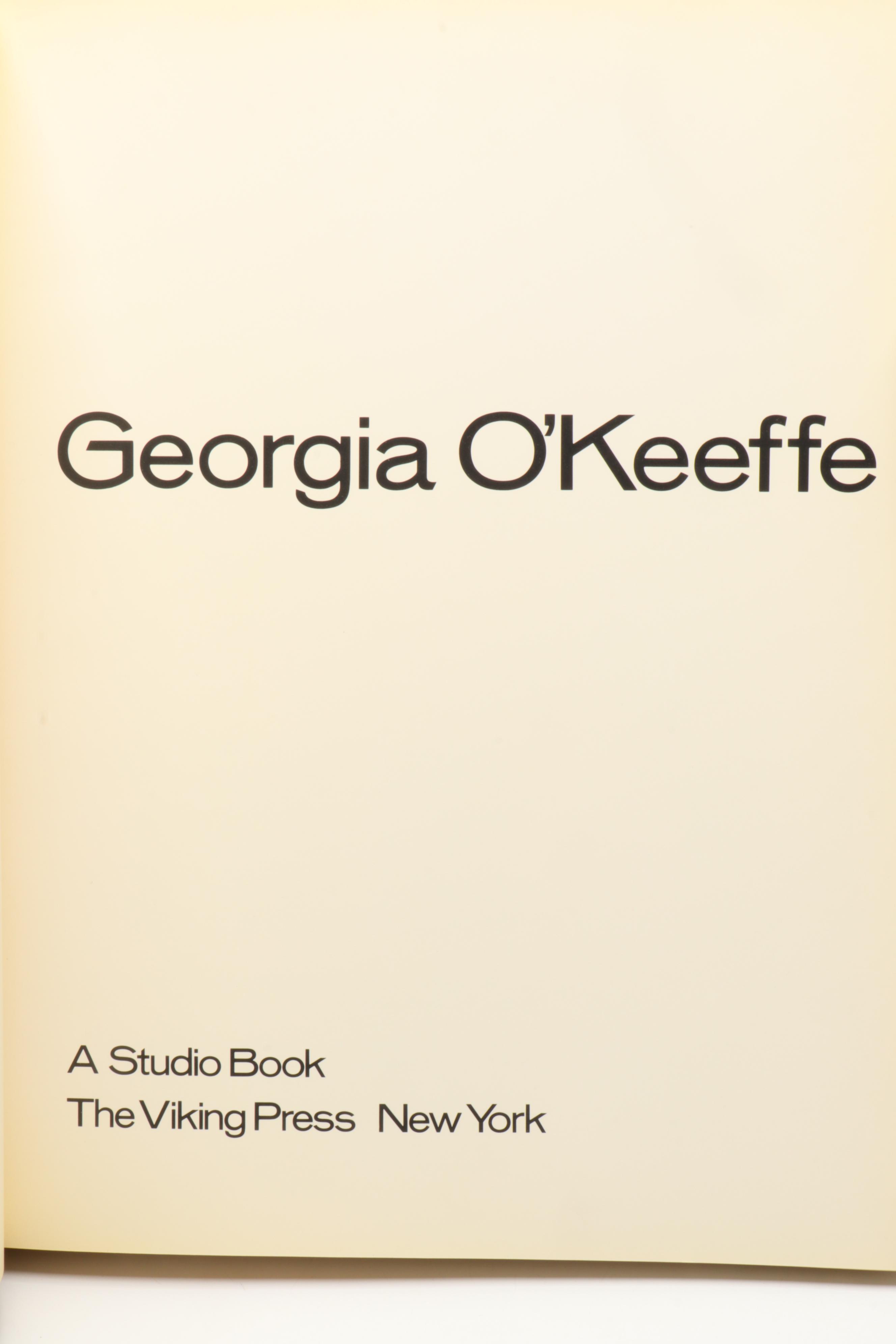 First Edition "Georgia O'Keeffe" by Georgia O'Keeffe and More Art Books