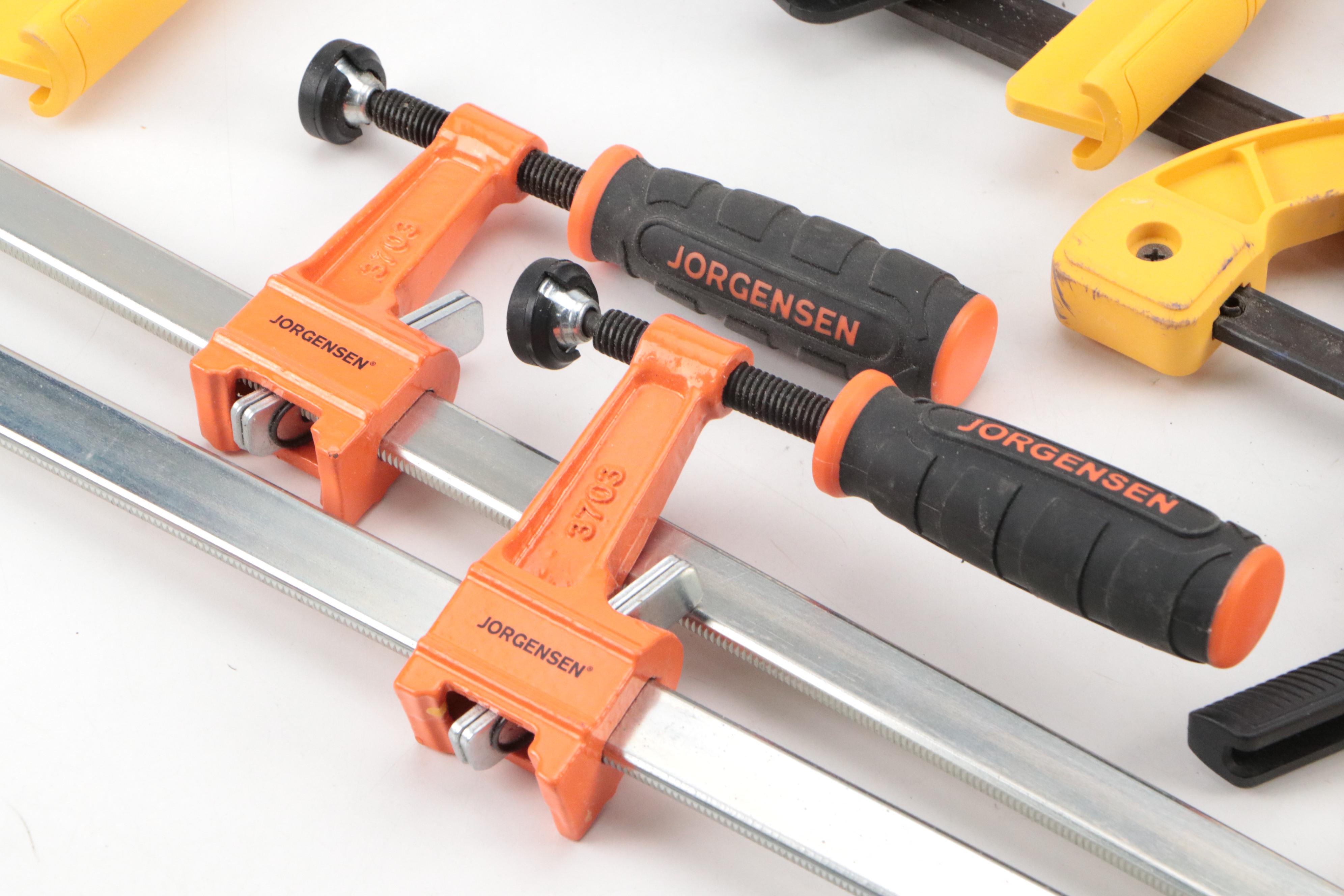 DeWalt, Jorgensen and Irwin Trigger Clamps with Pony Hand Clamps