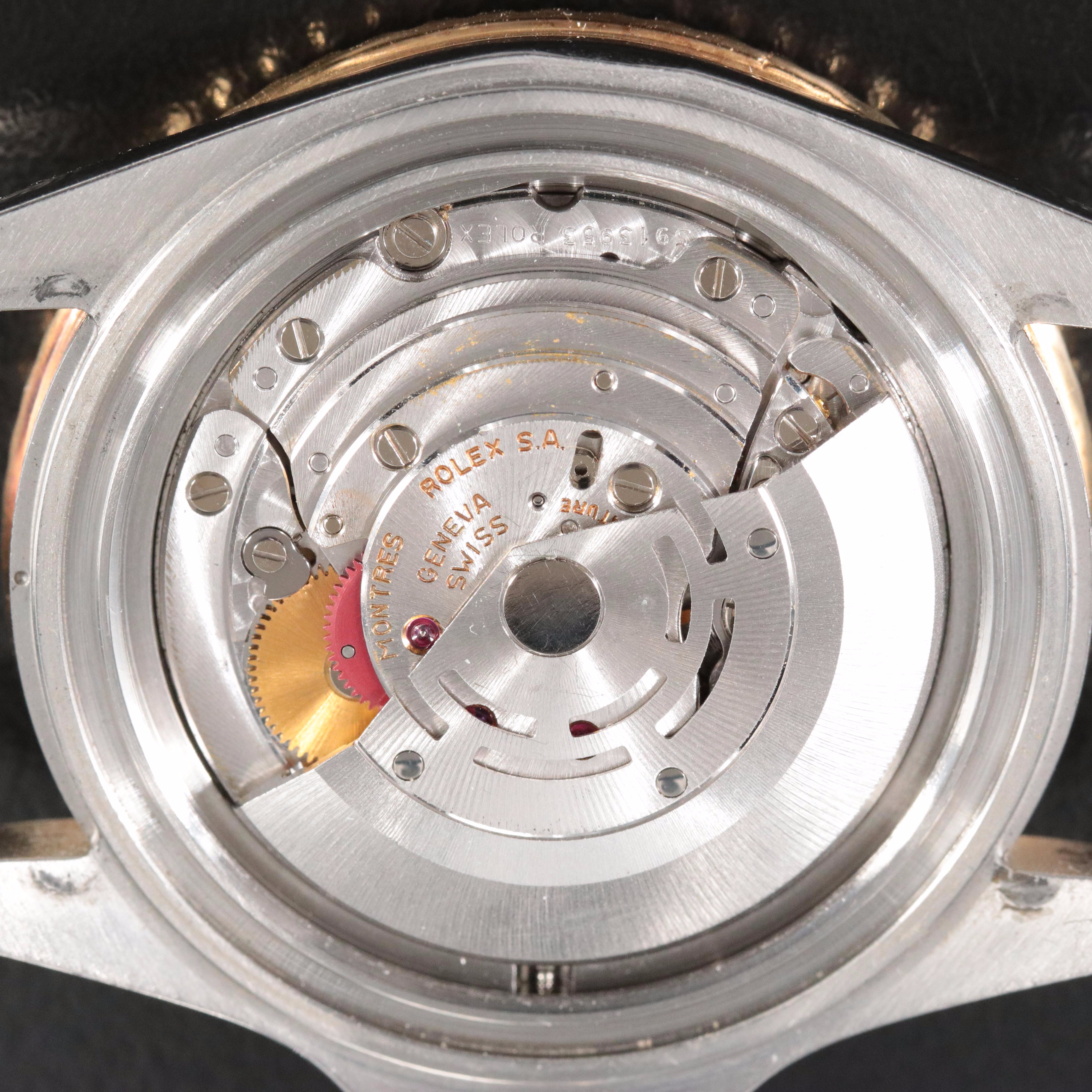 Rolex Submariner Two-Tone 16613 Automatic Watch with Custom Diamond Dial