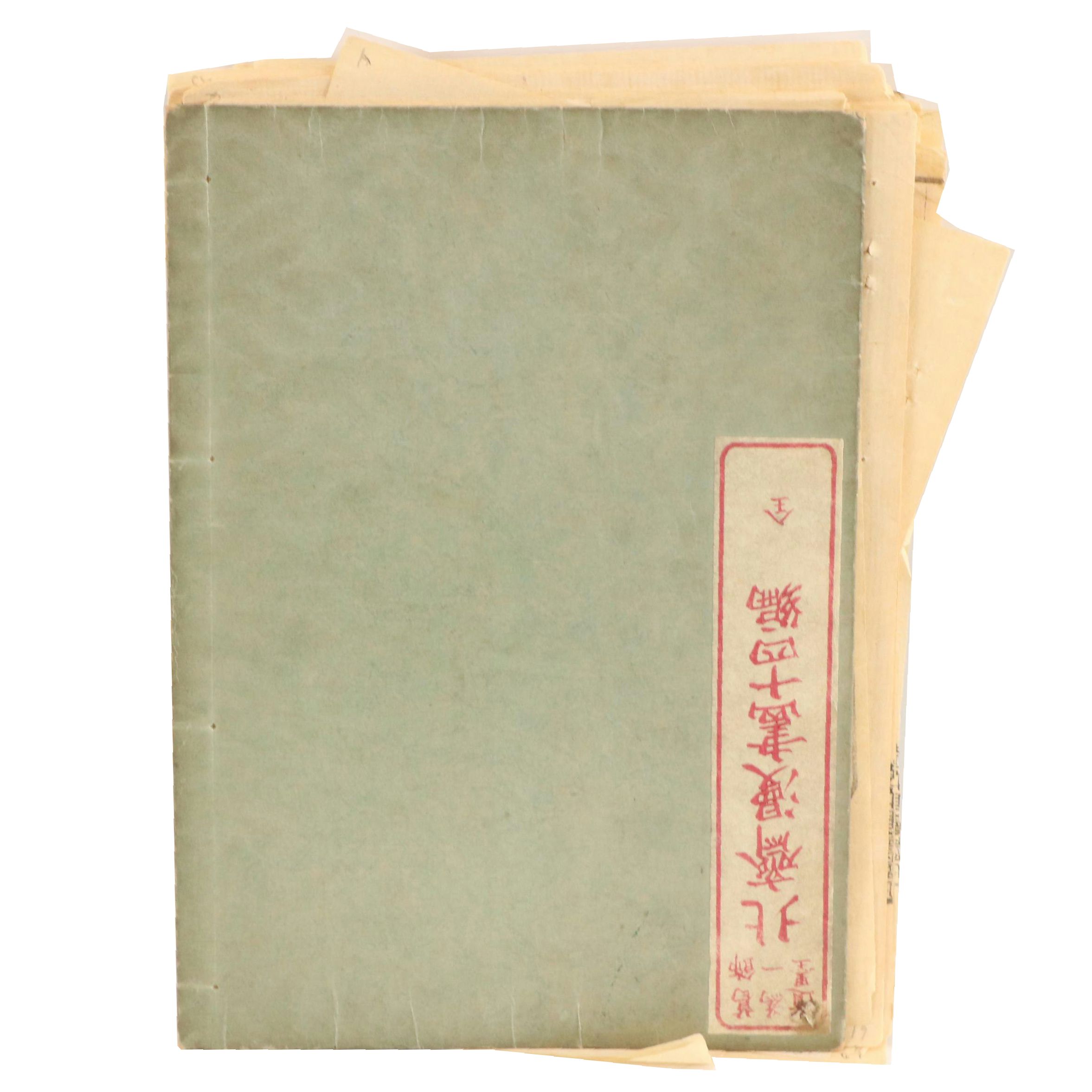 Loose Woodcuts Ukiyo-e Manga Folios After Katsushika Hokusai, 19th Century