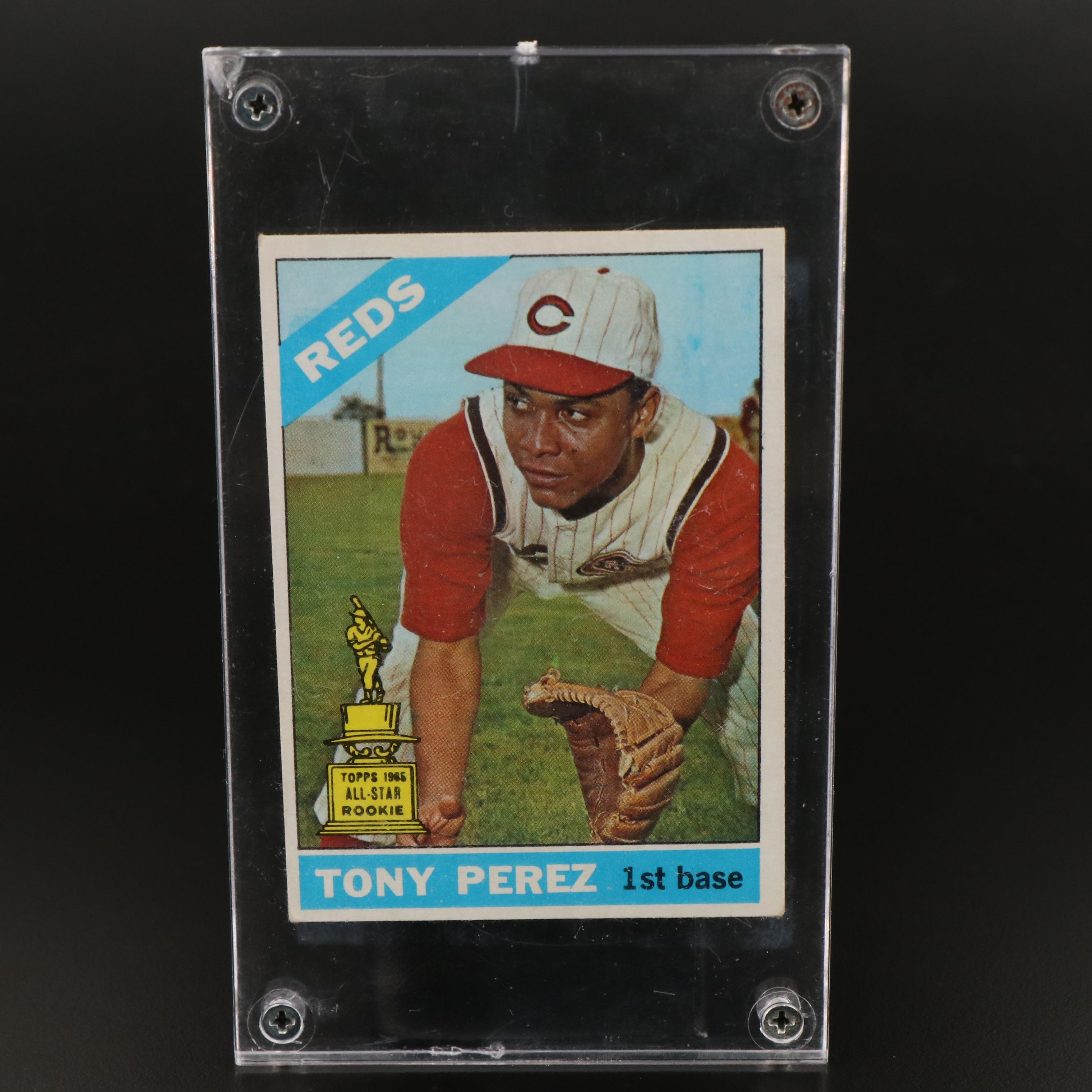 1966 Topps Tony Perez Cincinnati Reds All-Star Rookie Baseball Card
