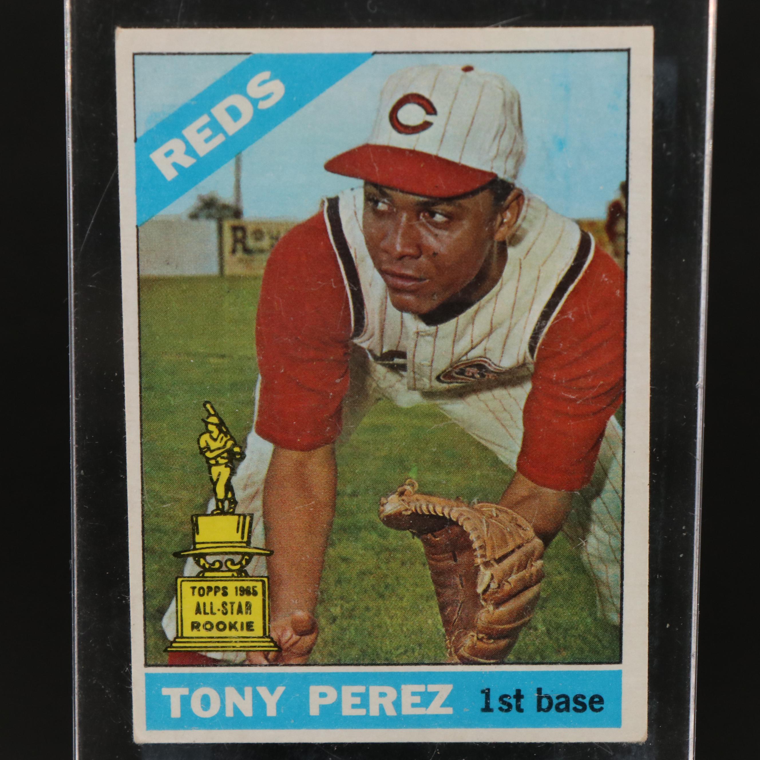 1966 Topps Tony Perez Cincinnati Reds All-Star Rookie Baseball Card