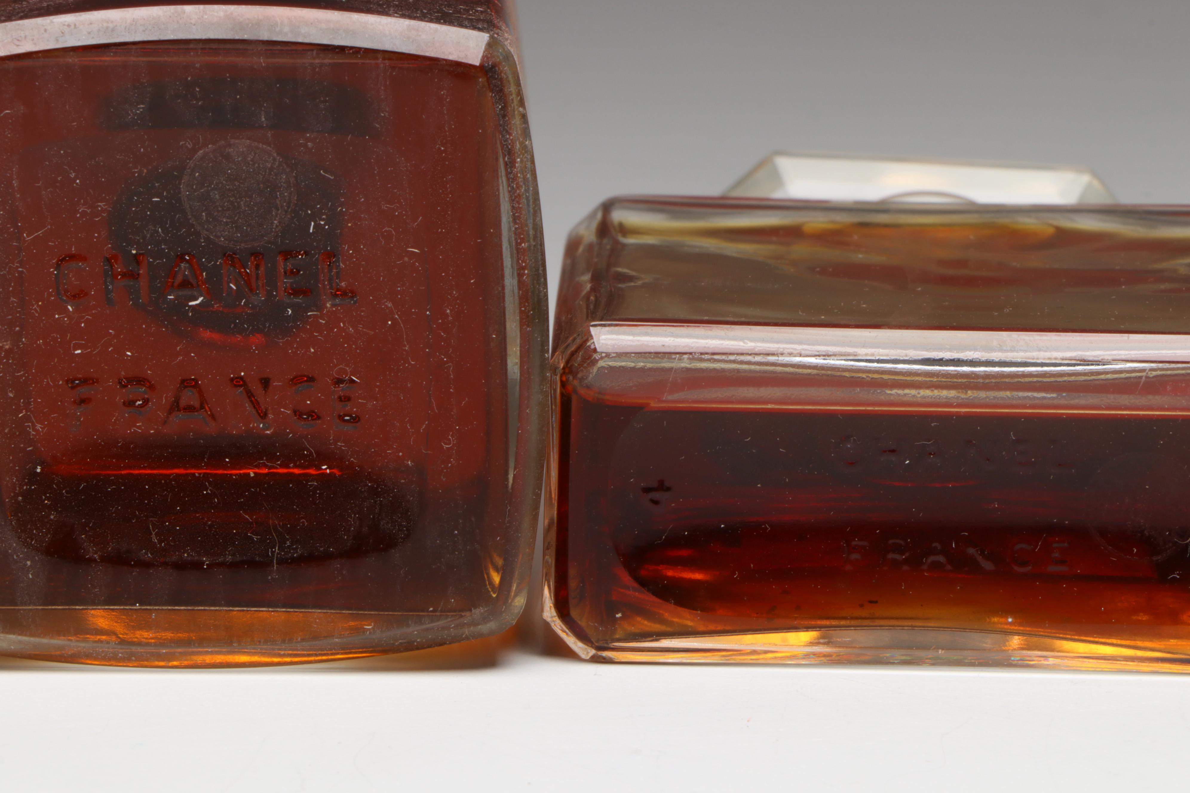 Chanel No.5 Milk Glass Bath Oil Bottle, Glass Perfume Bottles and More