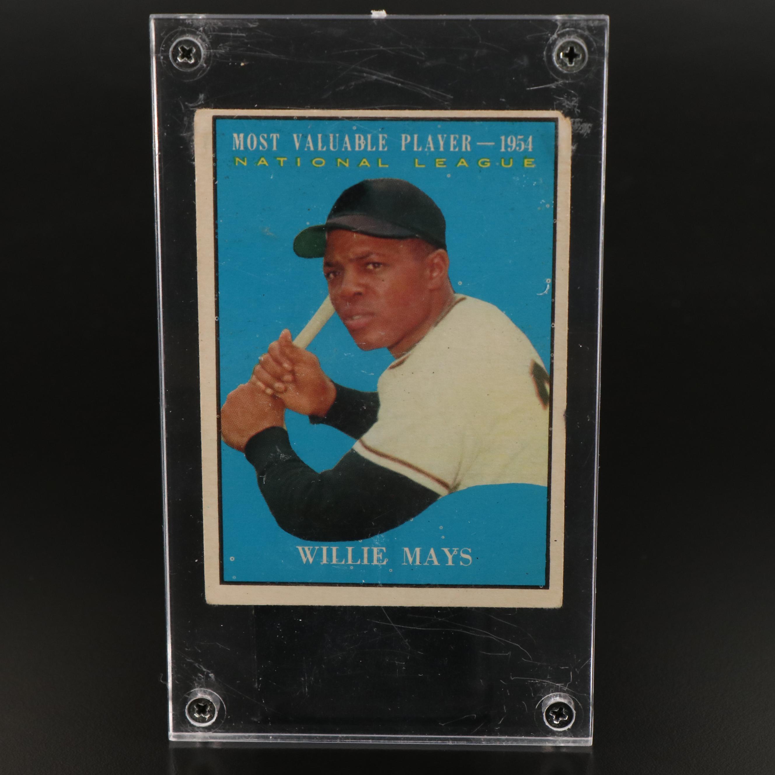 1961 Topps Willie Mays New York Giants MVP Baseball Card