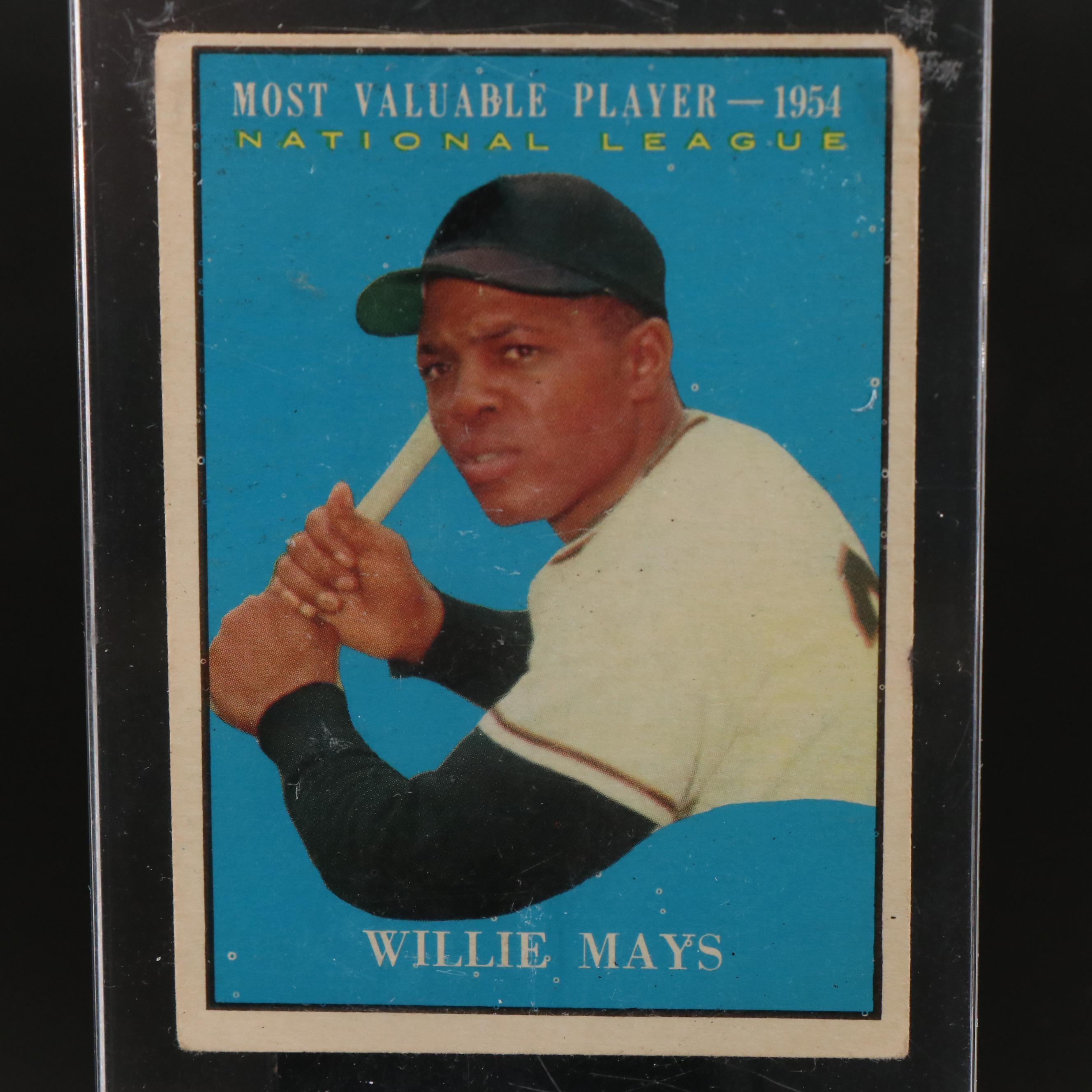 1961 Topps Willie Mays New York Giants MVP Baseball Card