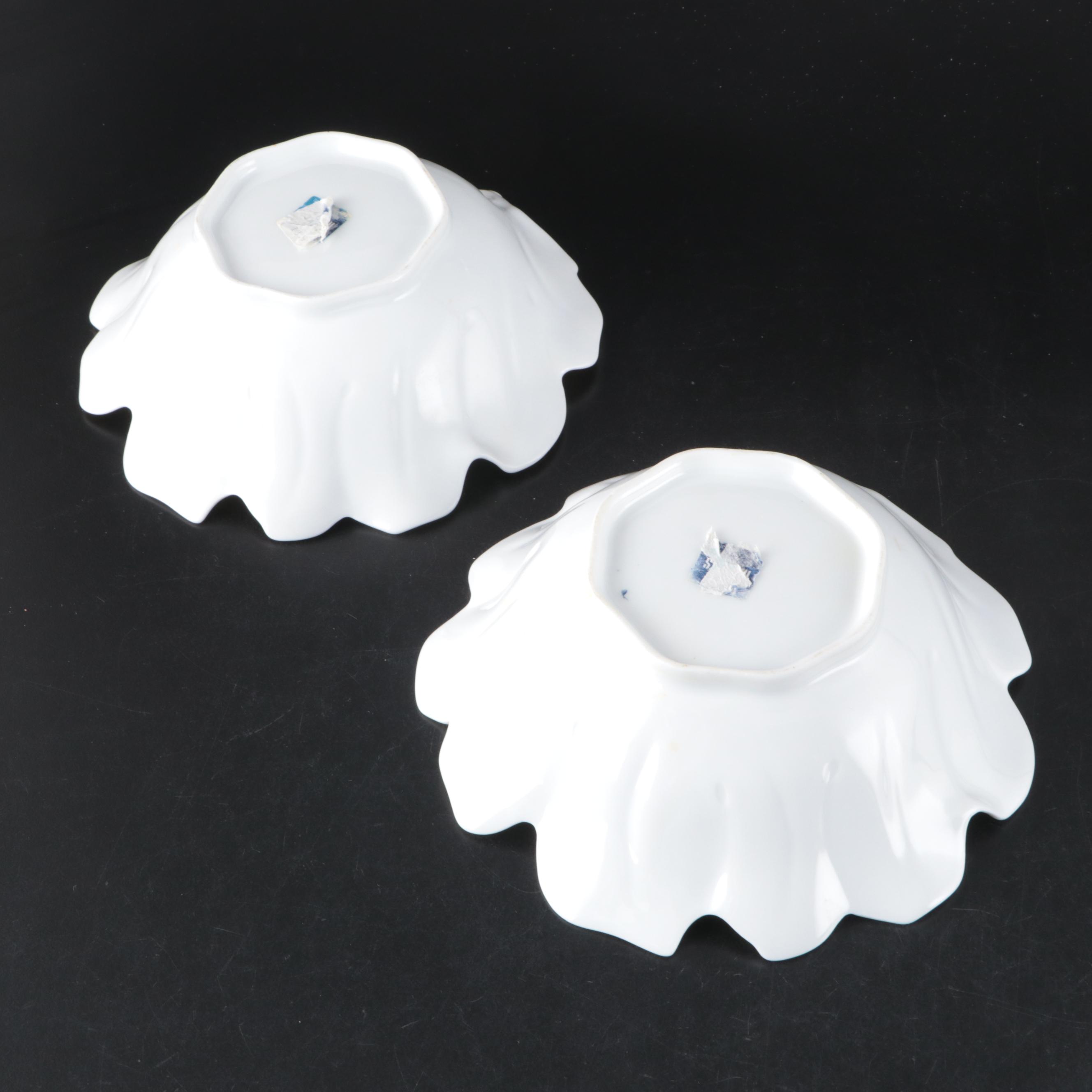 Coalport "Countryware"with Italian Majolica Tureen and Other Leaf-Shaped Dishes