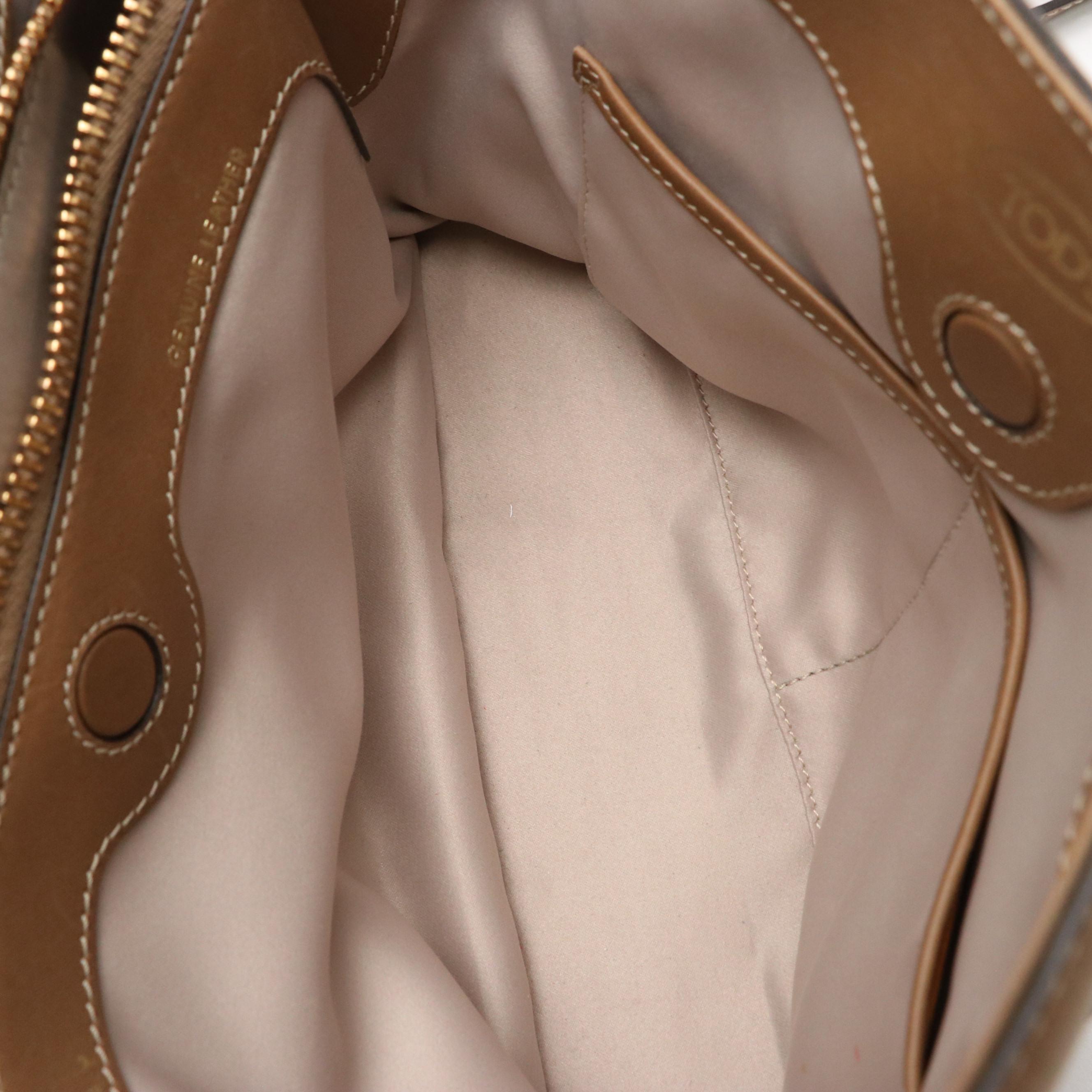 Tod's D Cube Two-Way Bag in Calfskin Leather