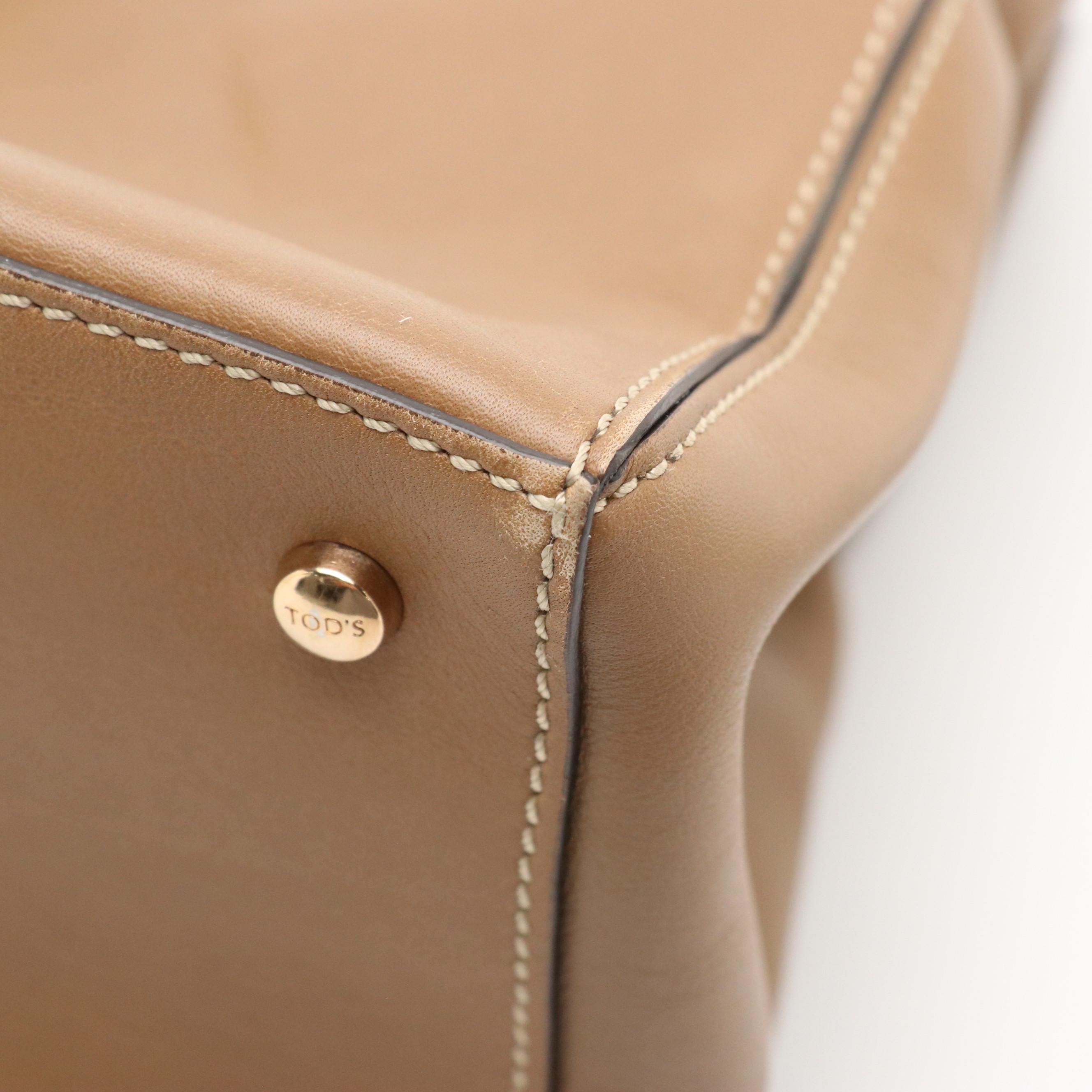 Tod's D Cube Two-Way Bag in Calfskin Leather