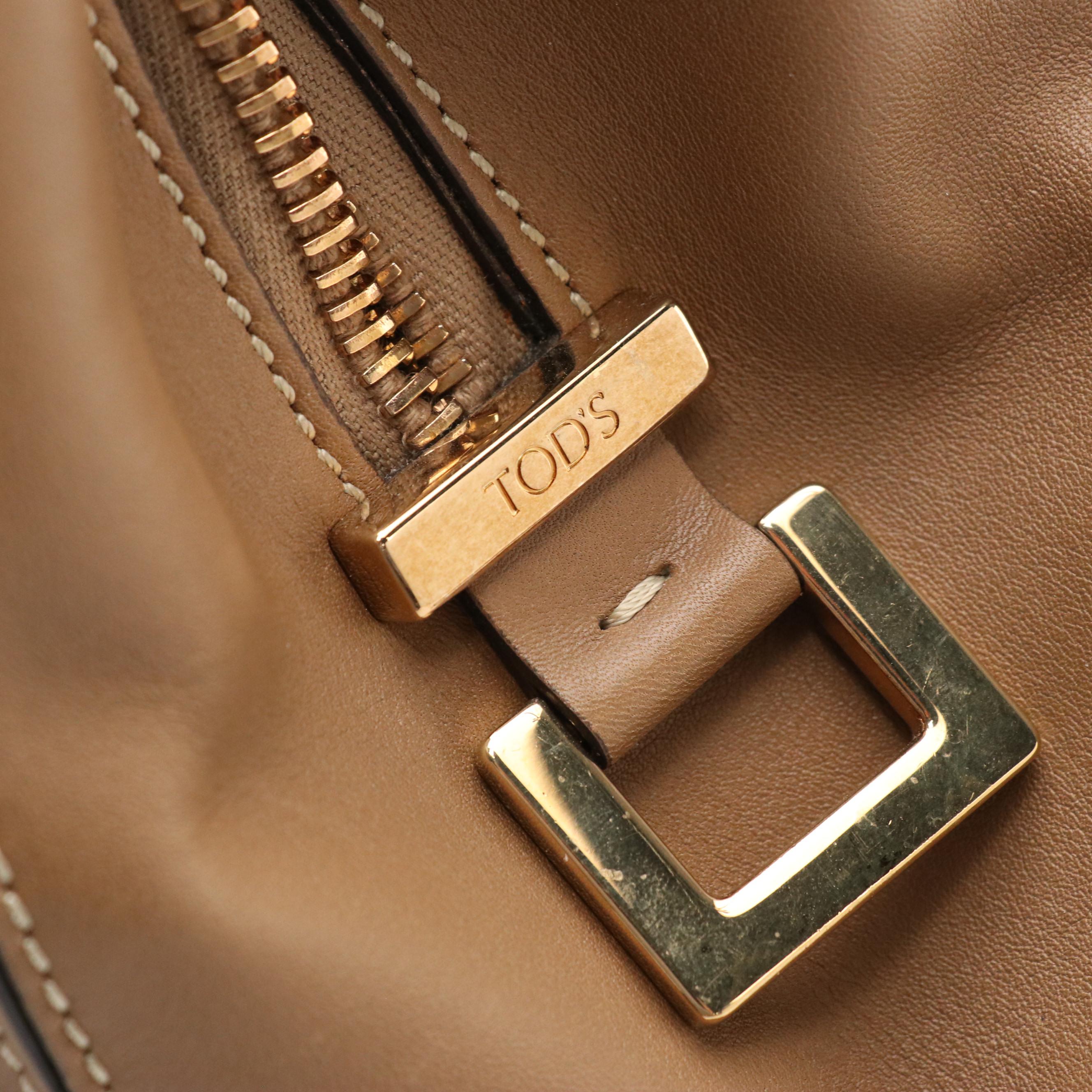 Tod's D Cube Two-Way Bag in Calfskin Leather
