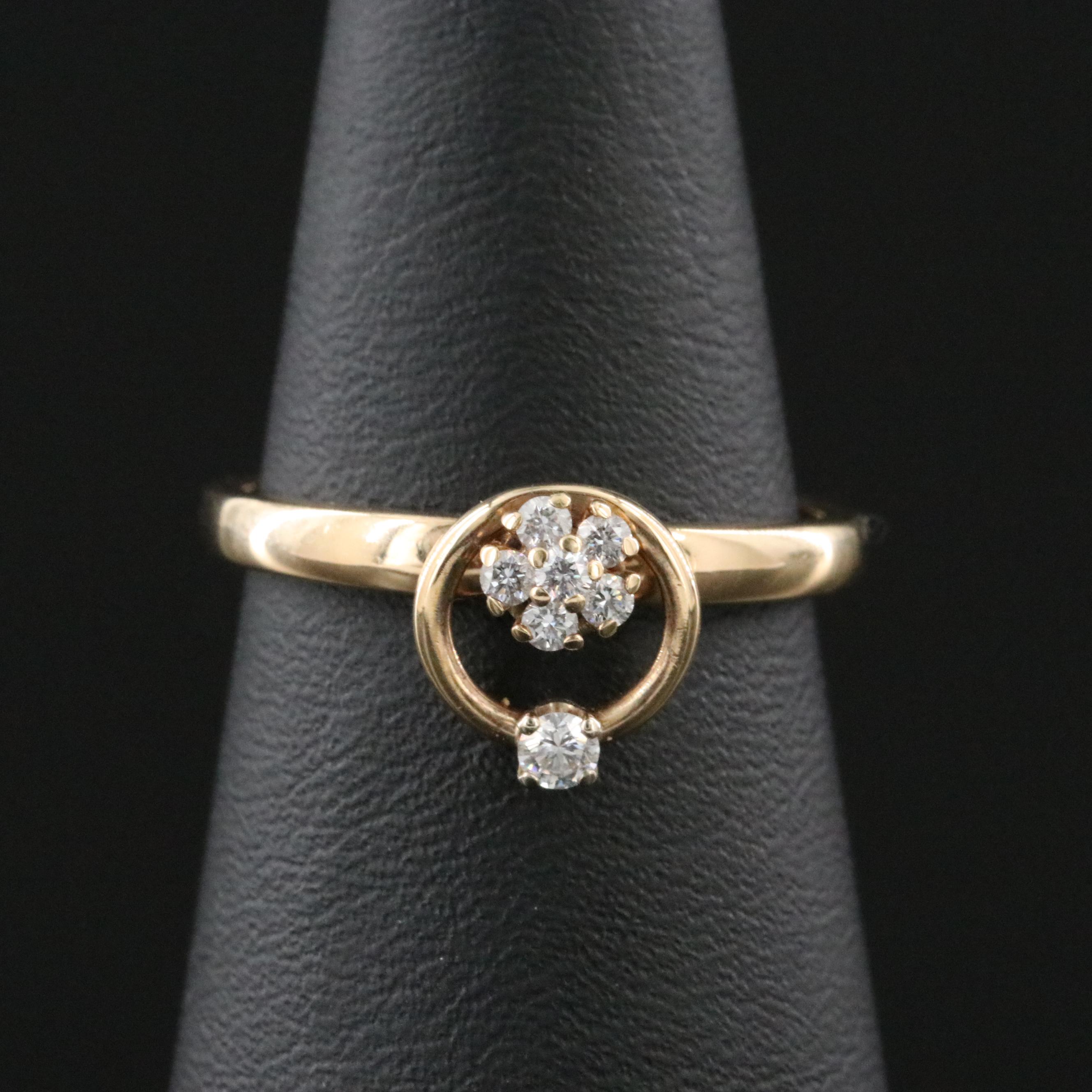 Norman Teufel 14K 0.20 CTW Diamond Motion Ring